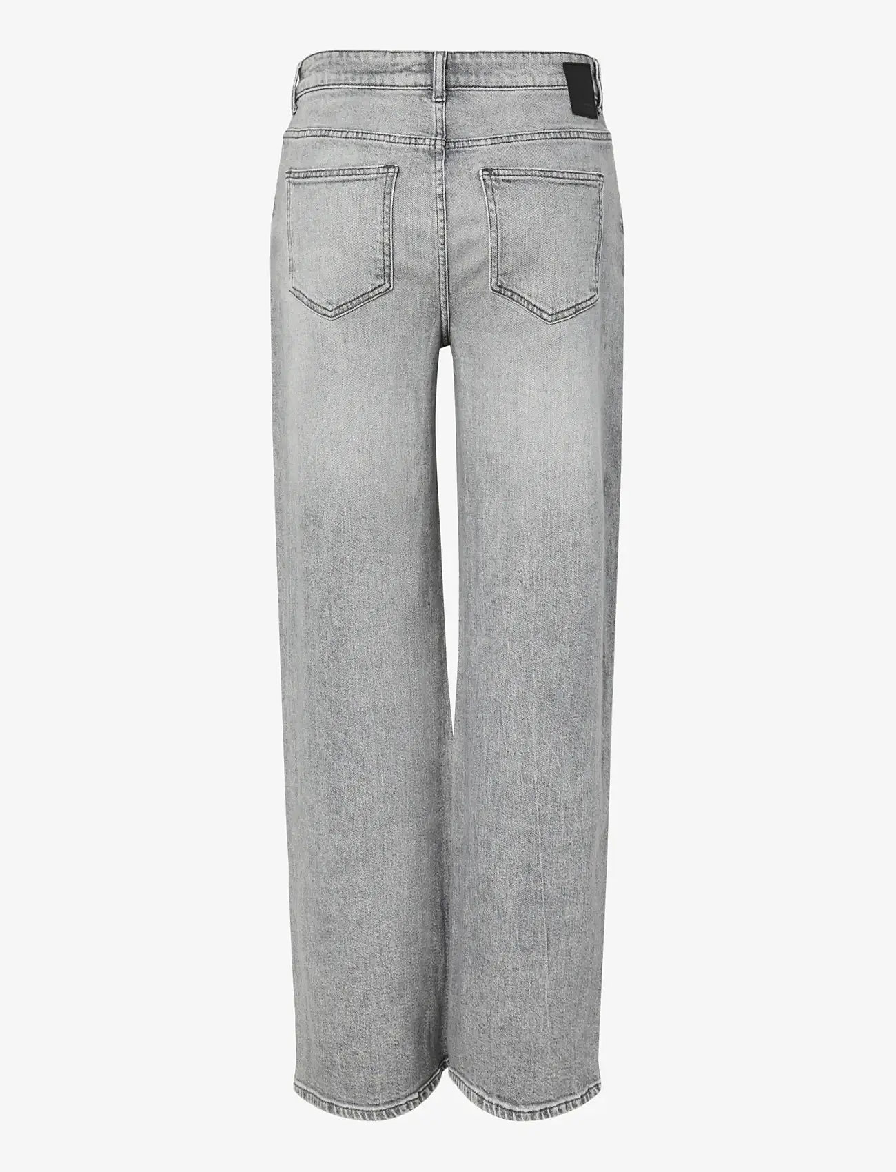 Pieces - PCSILKE MW WIDE JEANS MG NOOS BC - brede jeans - medium grey denim - 2