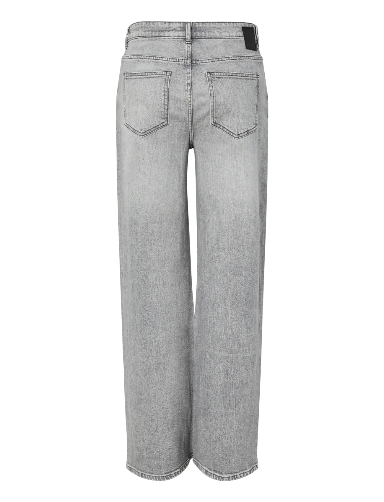 Pieces - PCSILKE MW WIDE JEANS MG NOOS BC - hosen mit weitem bein - medium grey denim - 2