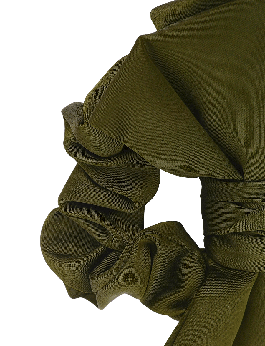 Pieces - PCJENNY BOW SCRUNCHIE MXM - hårsnoddar och hårband - forest night - 2