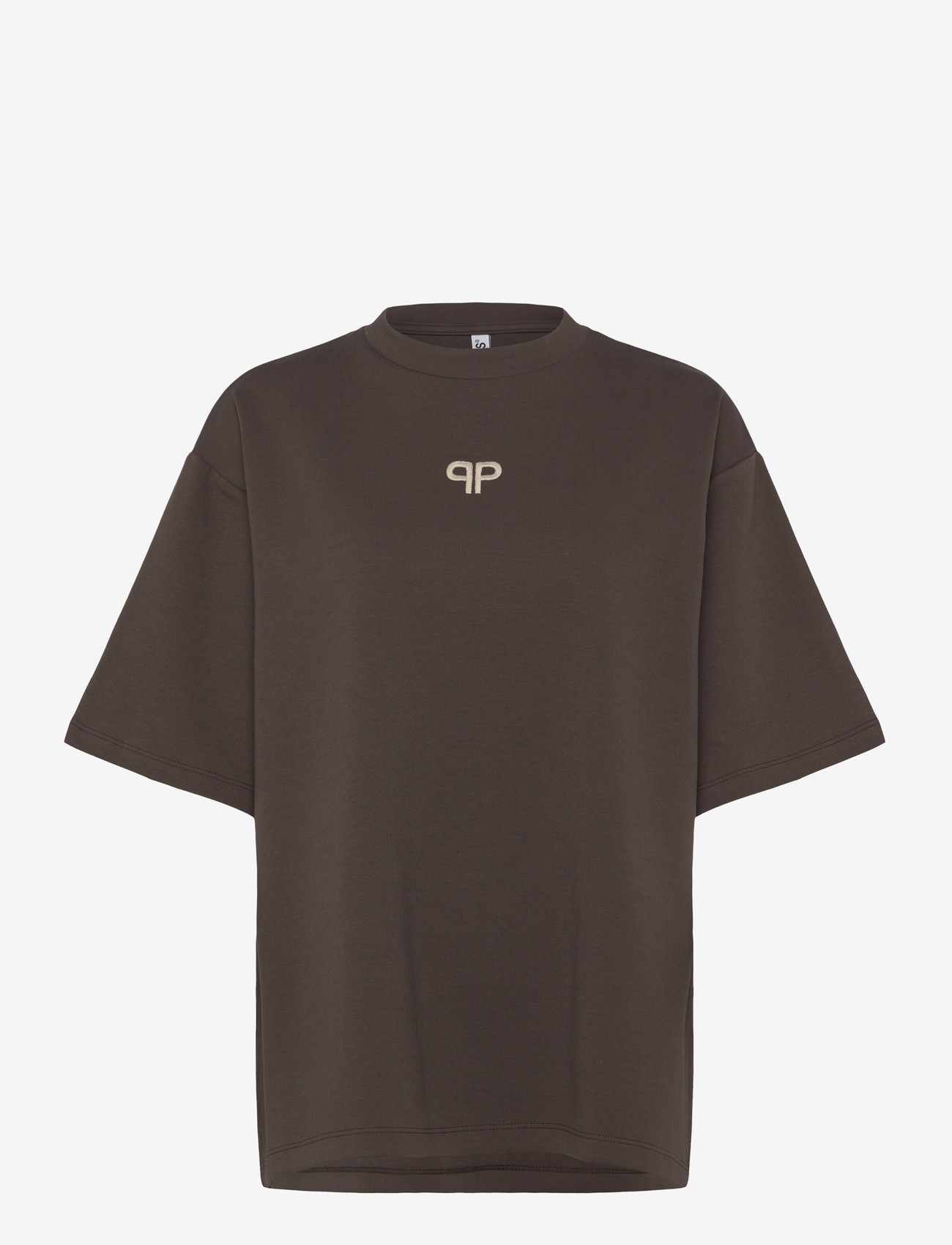 Pieces - PCMUNA SS O-NECK OVERSIZE TEE D2D JRS - laveste priser - hot fudge - 0
