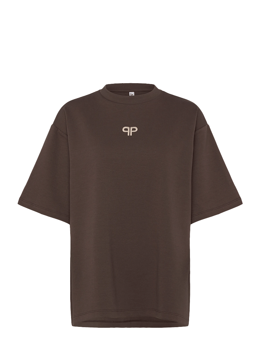 Pieces - PCMUNA SS O-NECK OVERSIZE TEE D2D JRS - t-shirts - hot fudge - 0