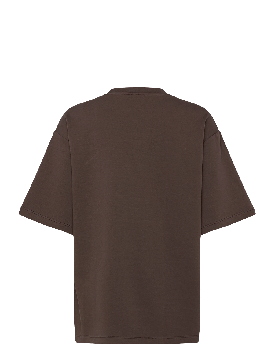 Pieces - PCMUNA SS O-NECK OVERSIZE TEE D2D JRS - t-shirts - hot fudge - 1