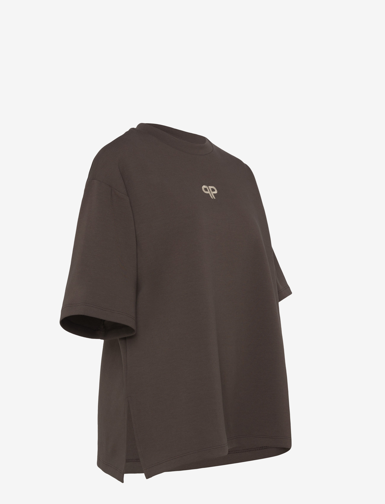 Pieces - PCMUNA SS O-NECK OVERSIZE TEE D2D JRS - laveste priser - hot fudge - 3