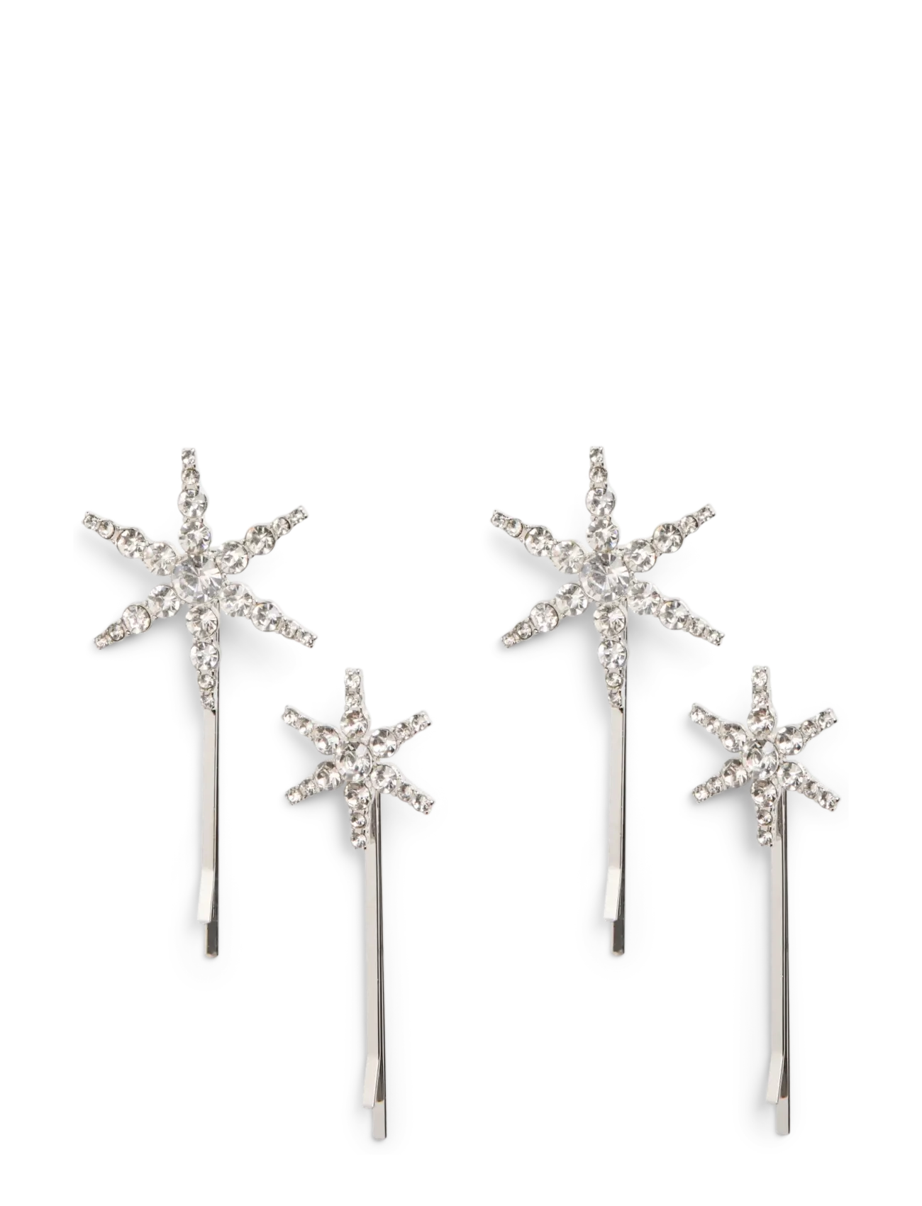 Pieces PCJILDE HAIRCLIP 4-PACK MXM - Accessoires - SILVER COLOUR / silver