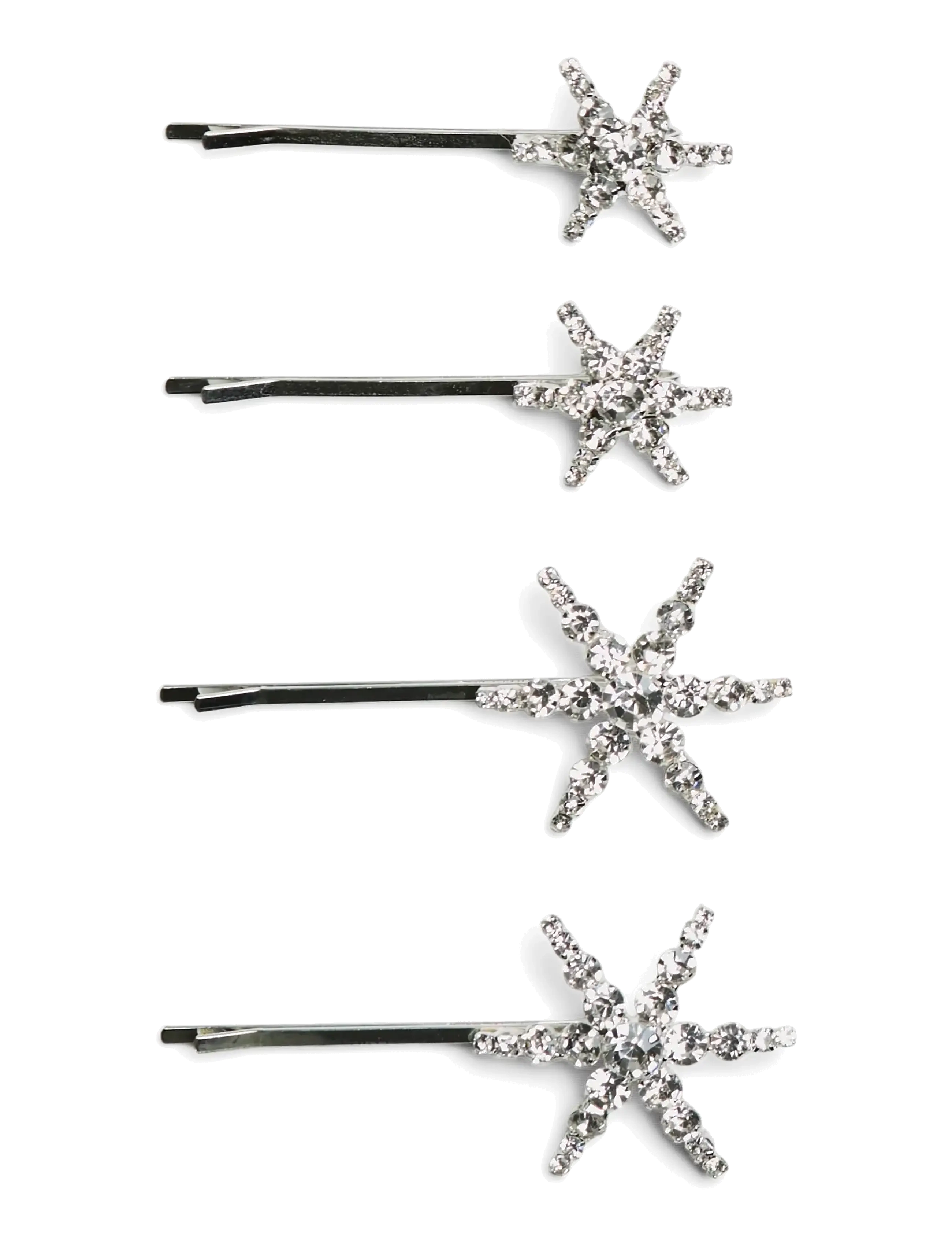 Pieces - PCJILDE HAIRCLIP 4-PACK MXM - haarspangen - silver colour - 2