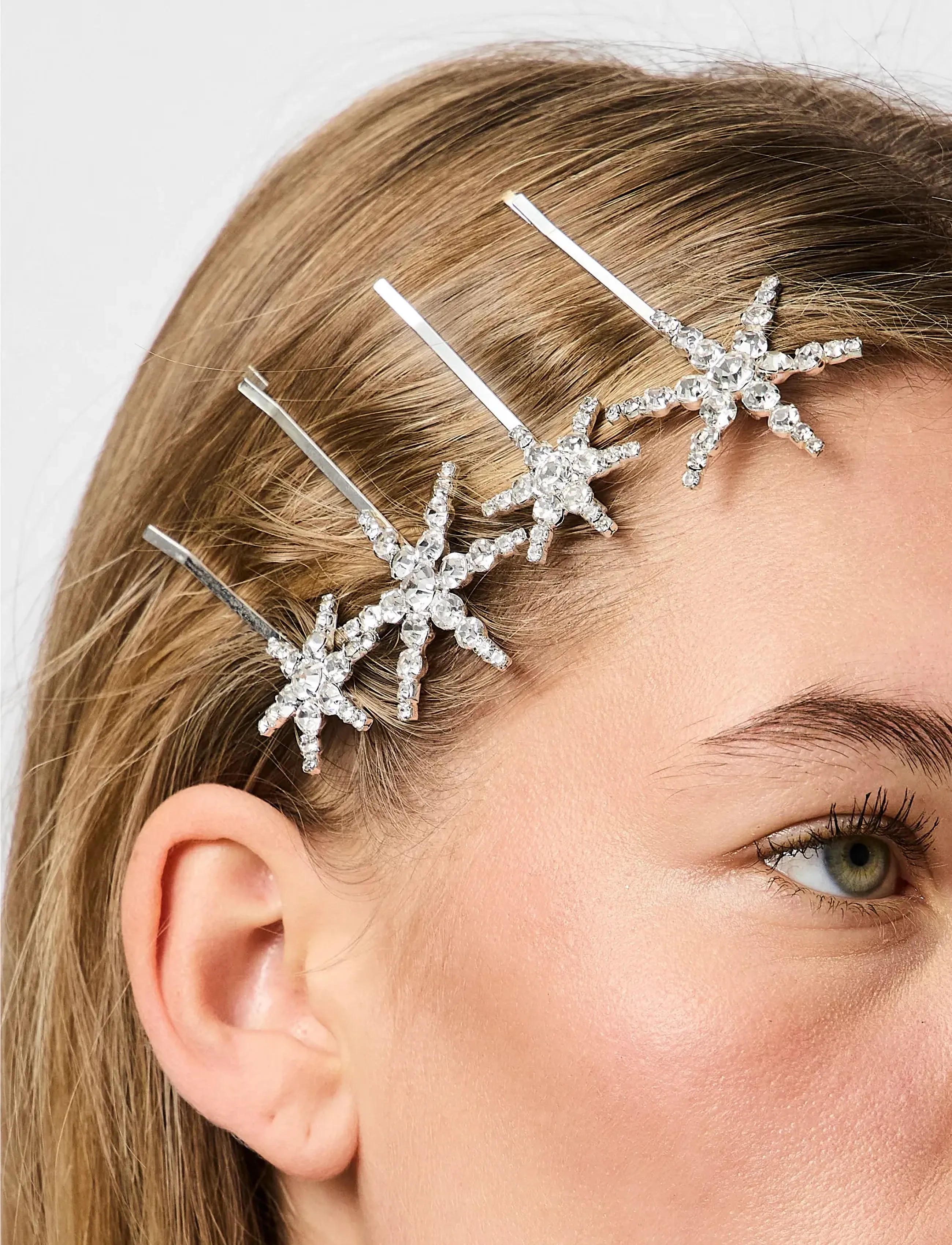 Pieces - PCJILDE HAIRCLIP 4-PACK MXM - haarspangen - silver colour - 0