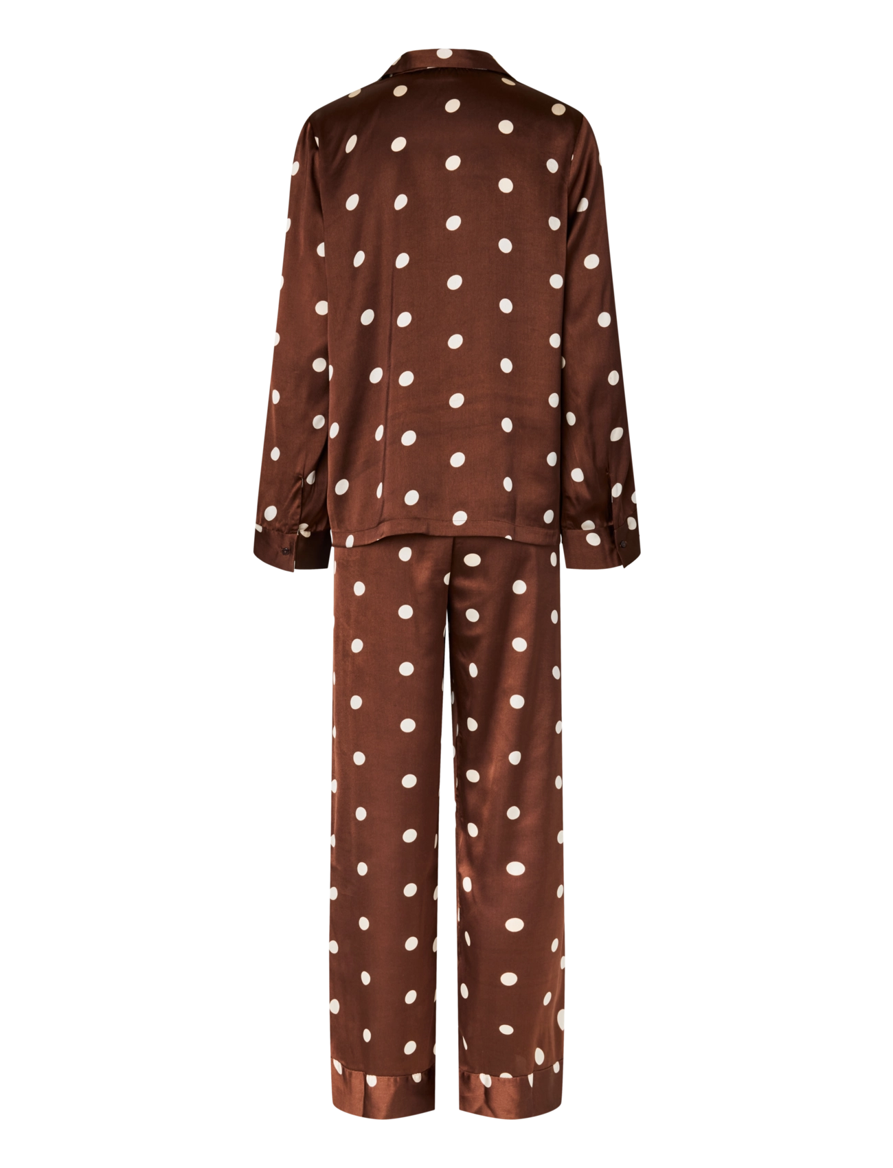 Pieces - PCJYTTE SATIN NIGHT SET WVN - pidžaamad - chicory coffee - 2