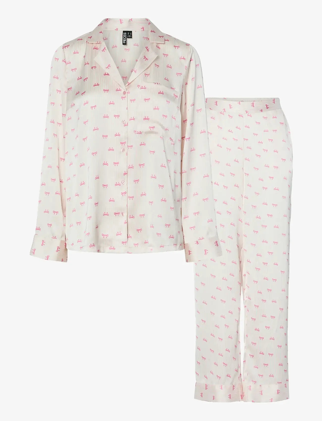 Pieces - PCJYTTE XMAS SATIN NIGHT SET WVN - pyjamas - pinkesque - 0