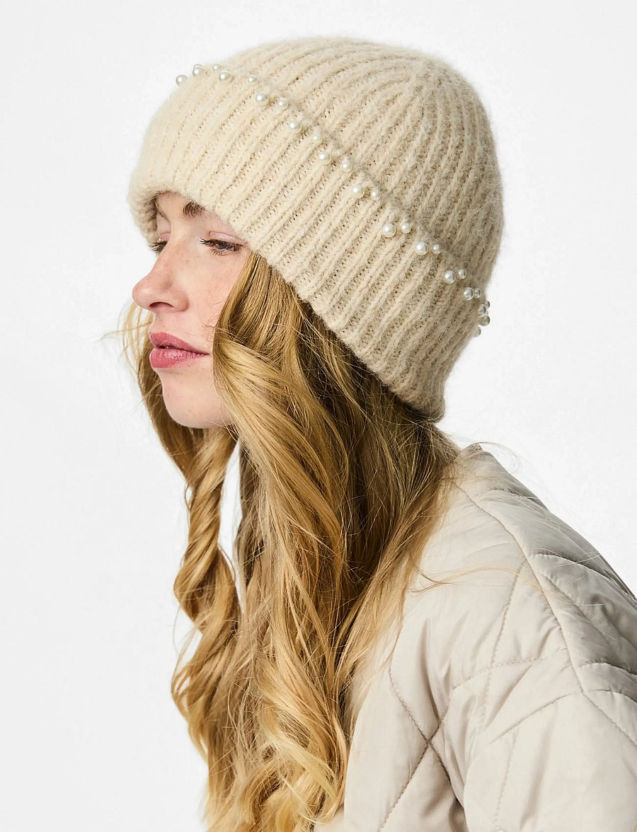 Pieces - PCJOSSINA HOOD BC - mützen - birch - 2