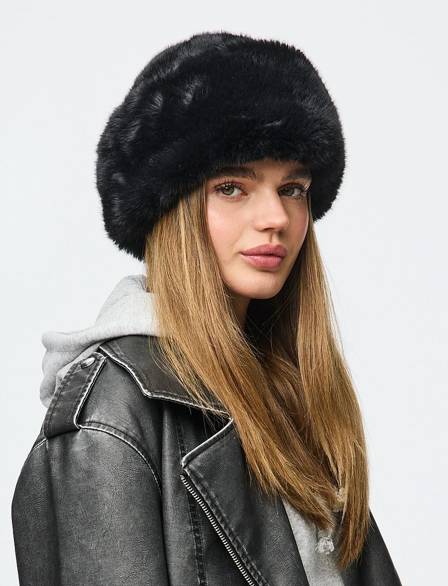 Pieces - PCJUTLANDIA HAT BC - hatte - black - 2