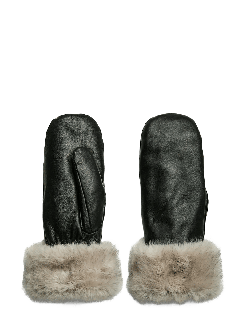 Pieces Pyron knitted mittens in black Pieces Pyron knitted mittens in black