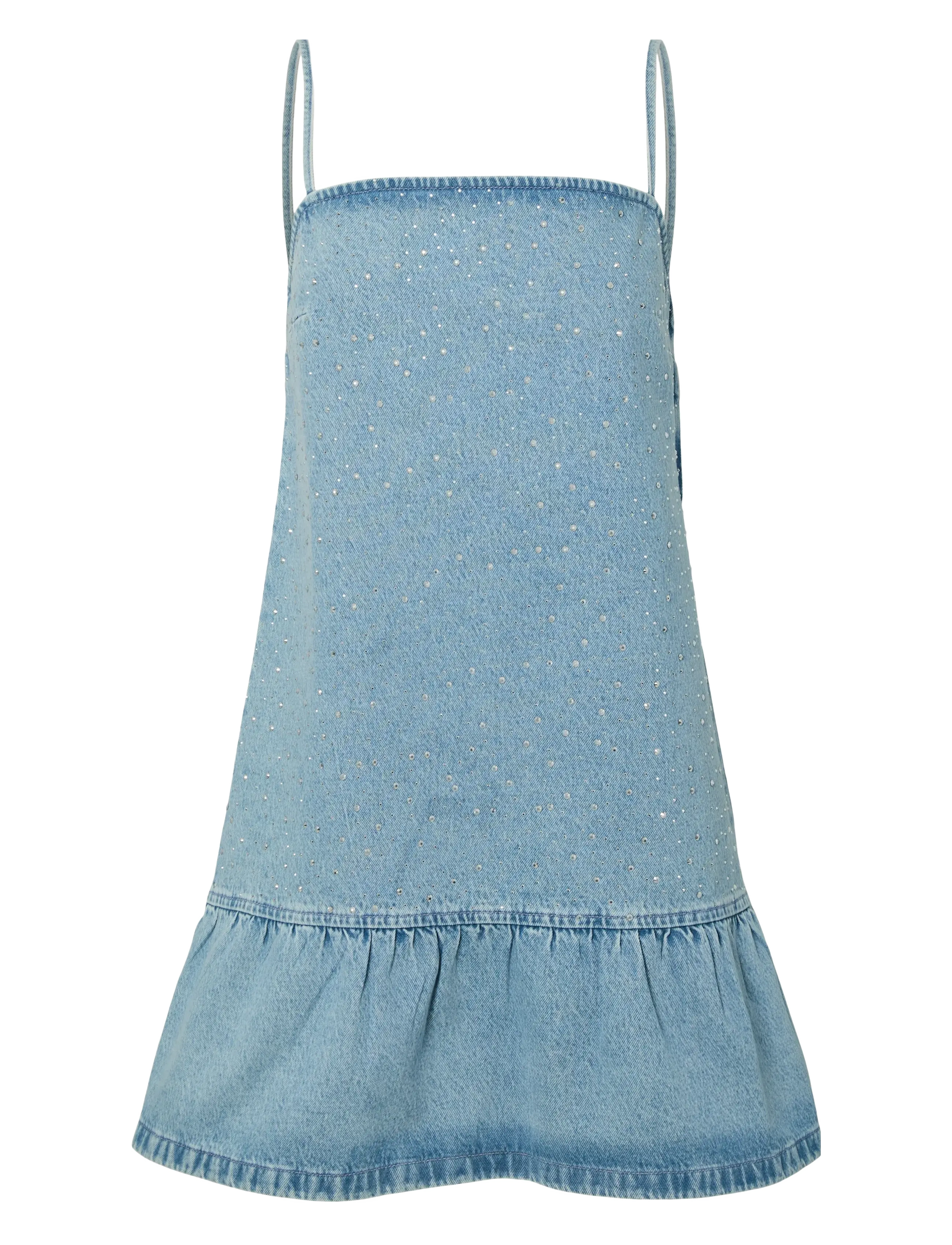 Pieces Pcnoel Short Slip Denim Dress D2D Fsy Pp, S, Dresses, Blau - Dress, Frauen