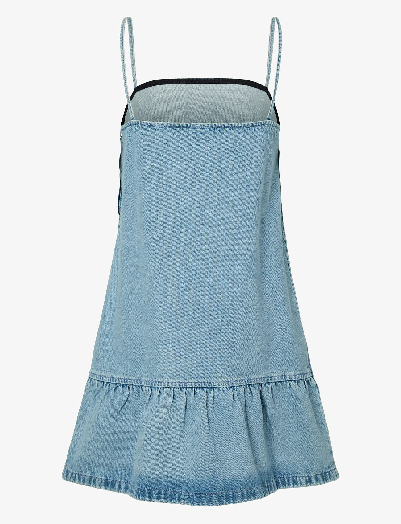 Pieces - PCNOEL SHORT SLIP DENIM DRESS D2D FSY PP - sommerkleider - light blue denim - 1