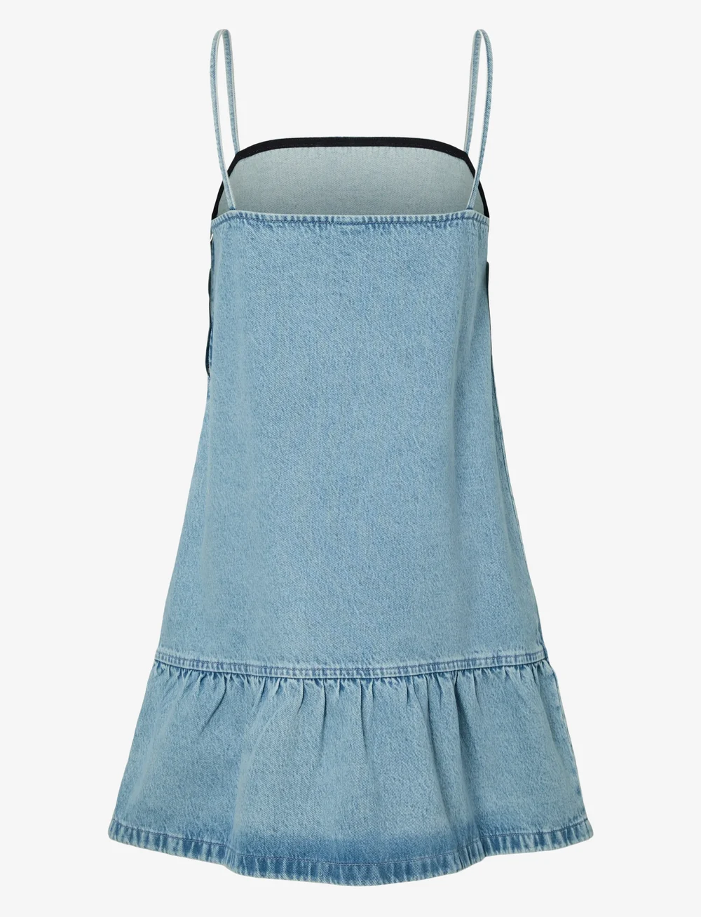 Pieces - PCNOEL SHORT SLIP DENIM DRESS D2D FSY PP - sommarklänningar - light blue denim - 1