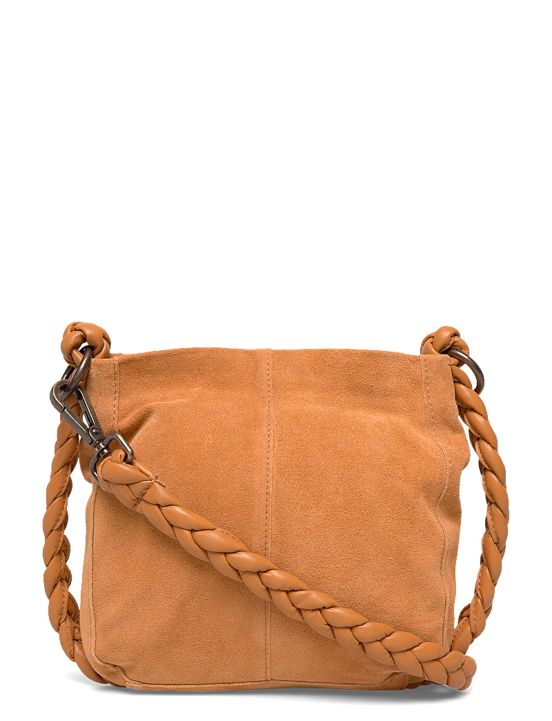 Pieces - PCJUNA SUEDE DAILY BAG FC - speciella tillfällen - cognac - 0