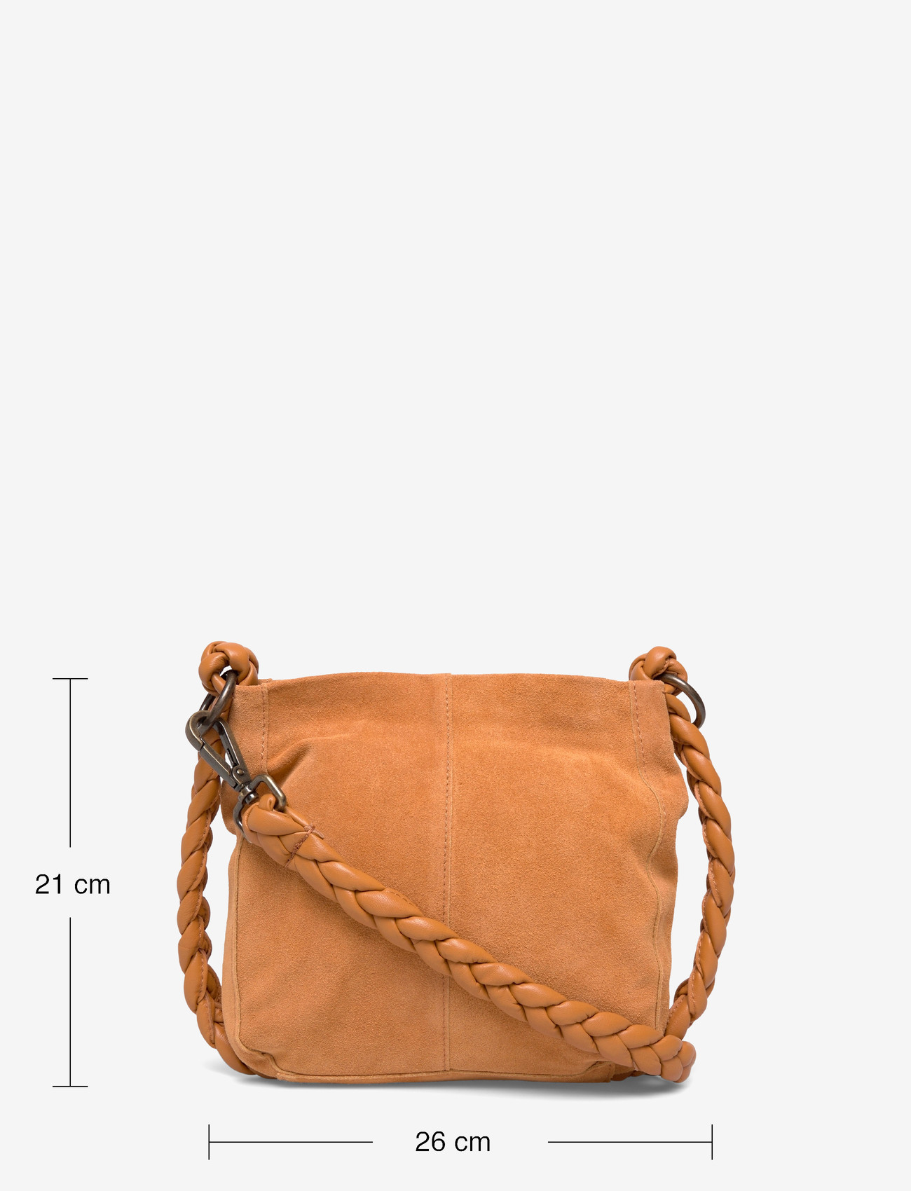 Pieces - PCJUNA SUEDE DAILY BAG FC - speciella tillfällen - cognac - 3
