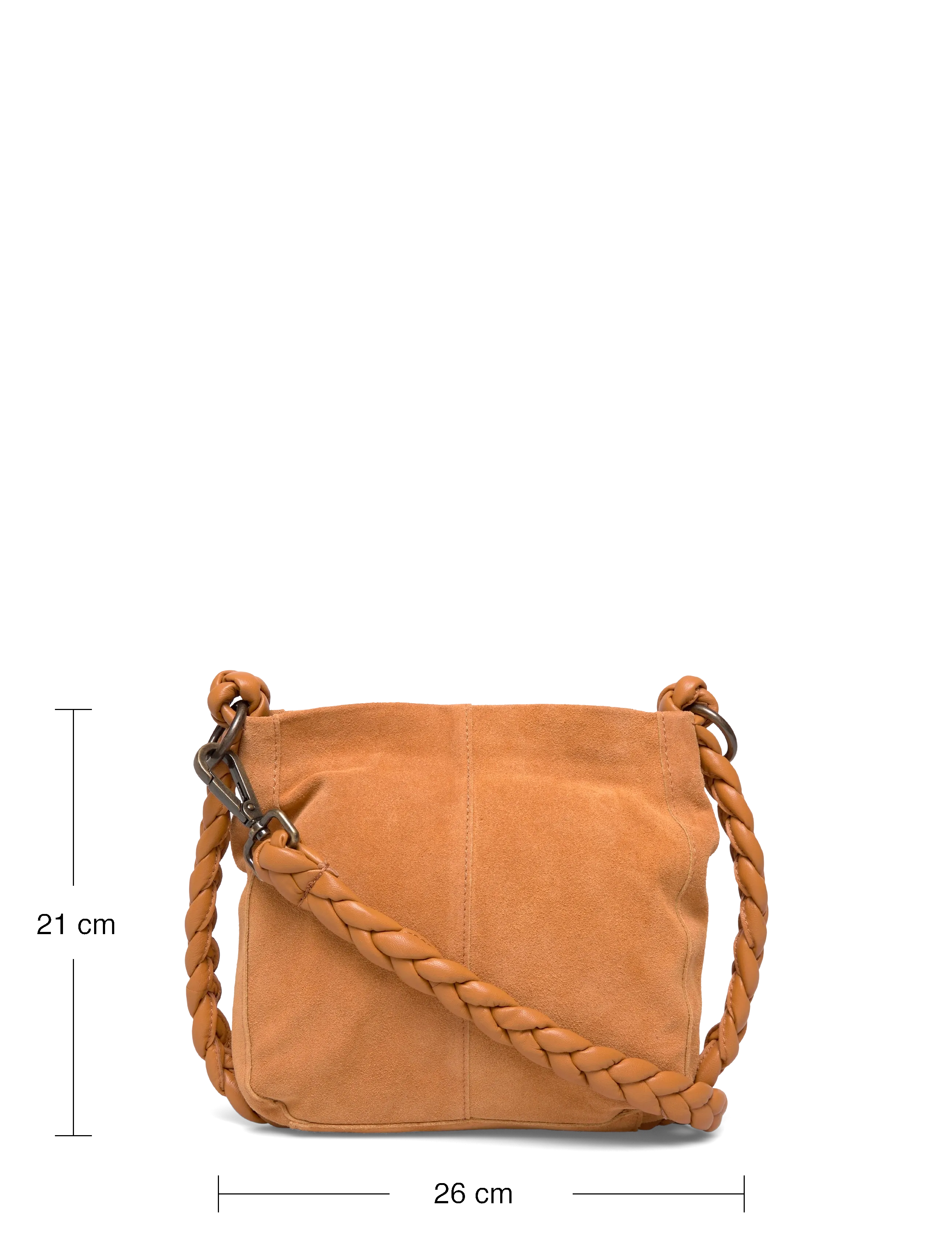 Pieces - PCJUNA SUEDE DAILY BAG FC - cognac - 3