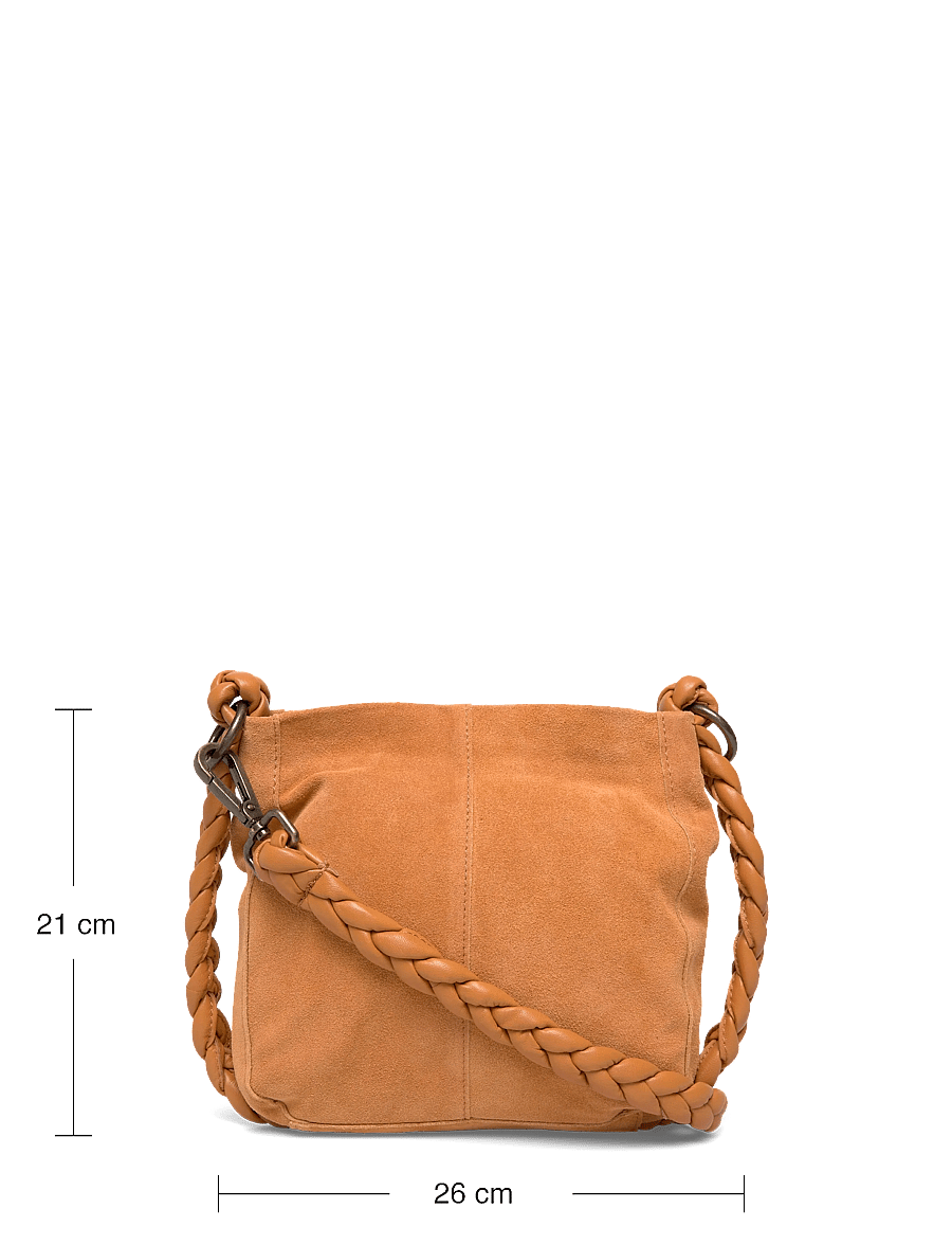 Pieces - PCJUNA SUEDE DAILY BAG FC - cognac - 3