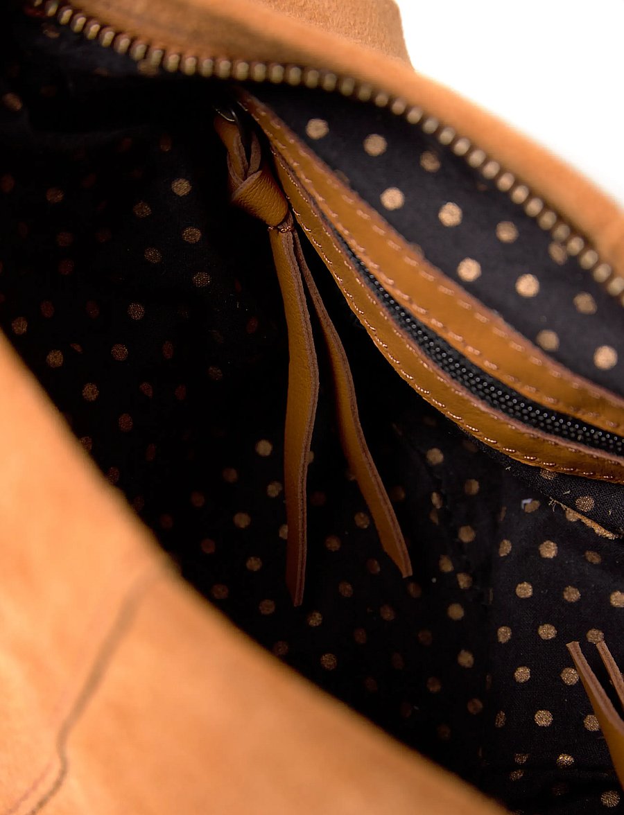 Pieces - PCJUNA SUEDE DAILY BAG FC - cognac - 4