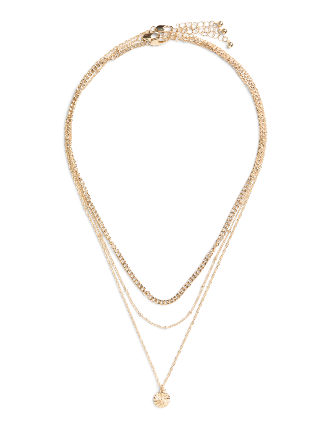 Pieces PCJINA NECKLACE 3-PACK BUNDLE - Smycken - GOLD COLOUR / gold