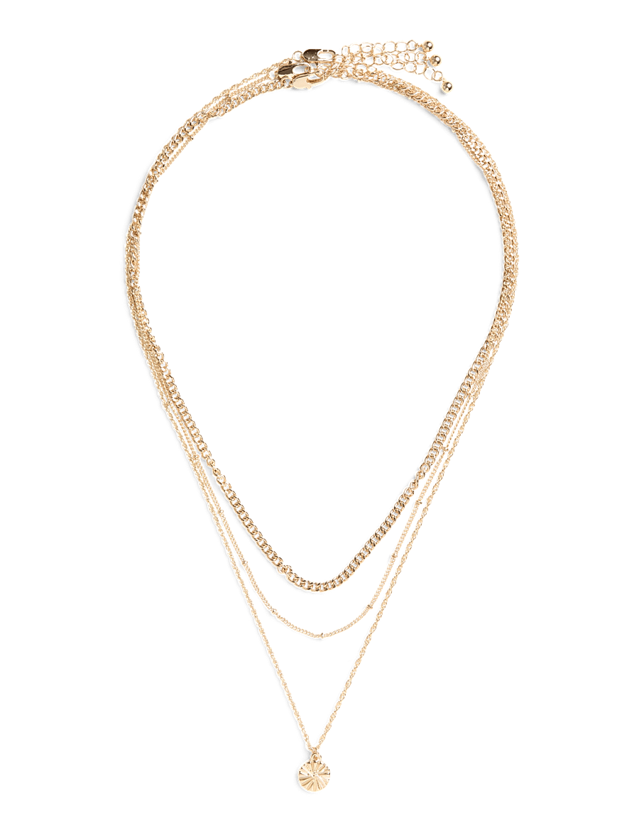 Pieces - PCJINA NECKLACE 3-PACK BUNDLE - kedjehalsband - gold colour - 0