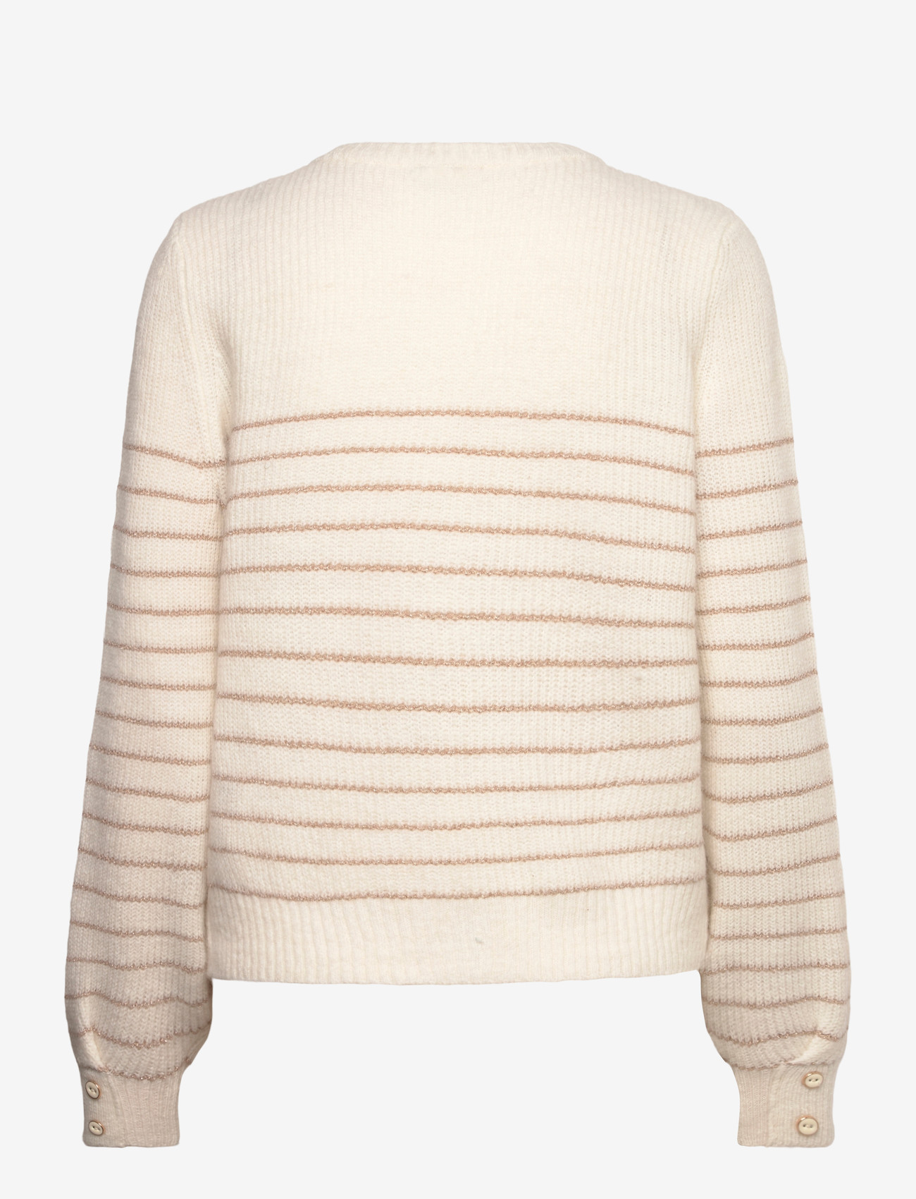 Pieces - PCJIBE LS O-NECK KNIT FC - jumpers - cloud dancer - 1