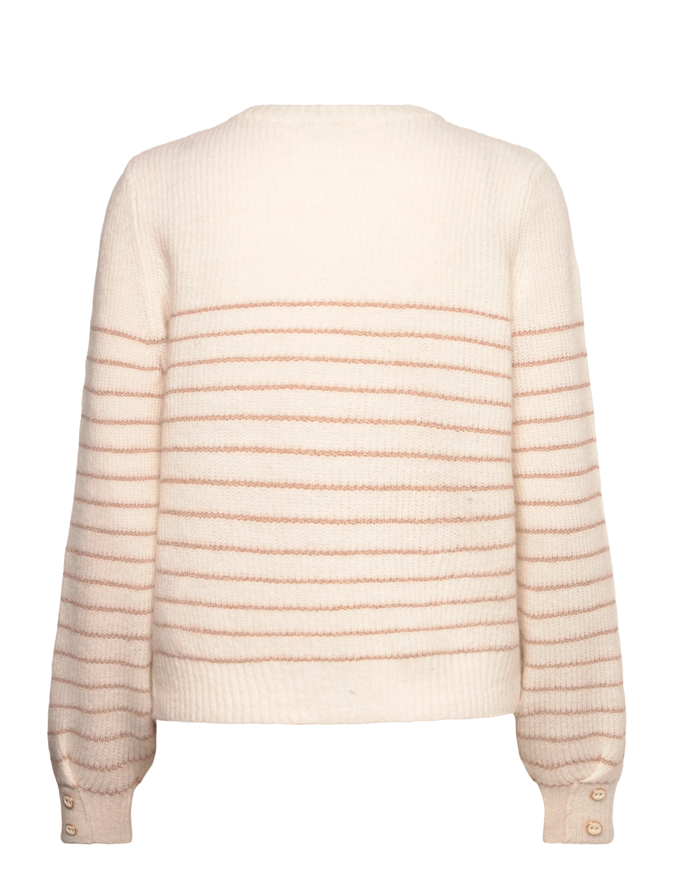 Pieces - PCJIBE LS O-NECK KNIT FC - pulls - cloud dancer - 1