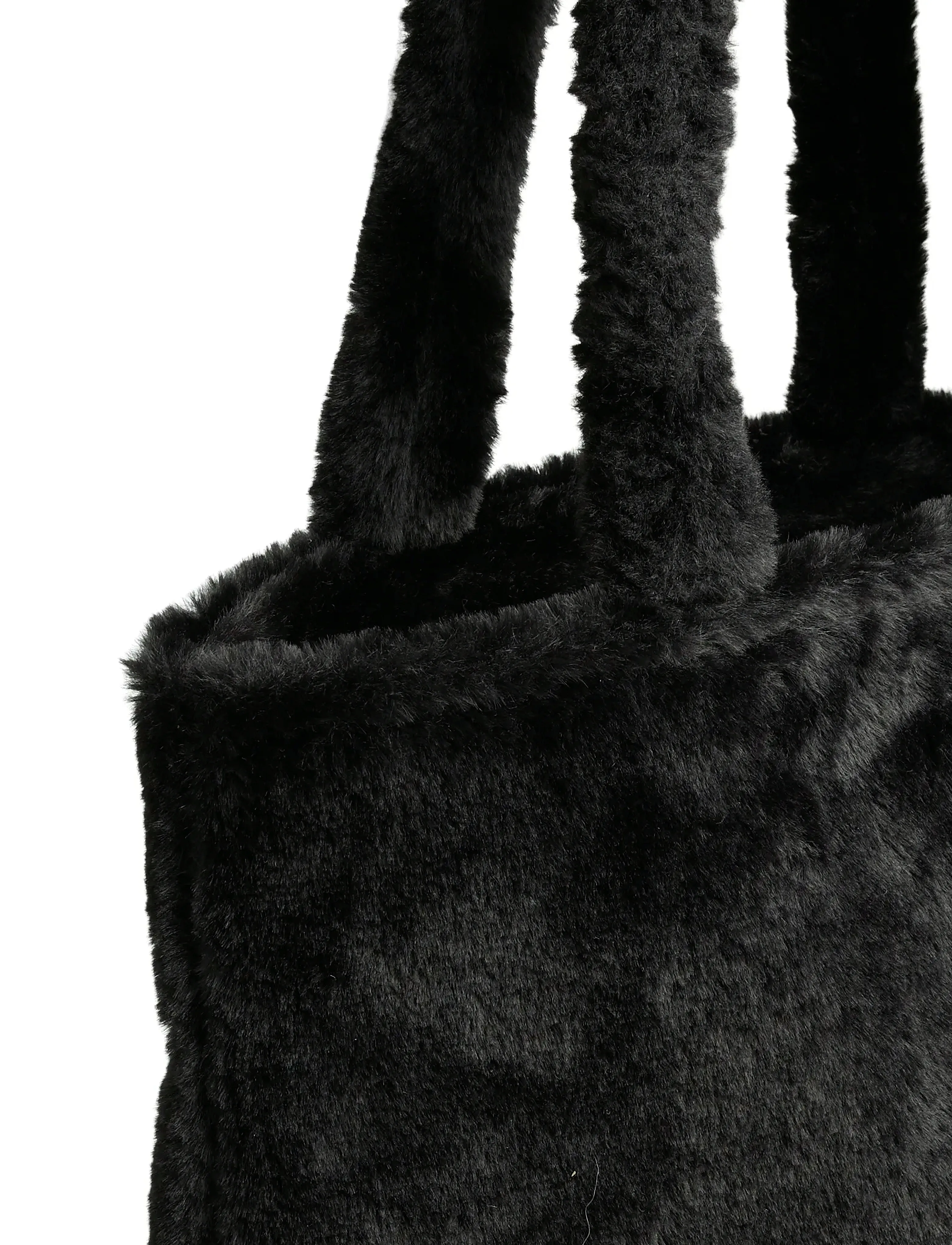 Pieces - PCJANICE FUR SHOPPER - accessoarer - black - 3
