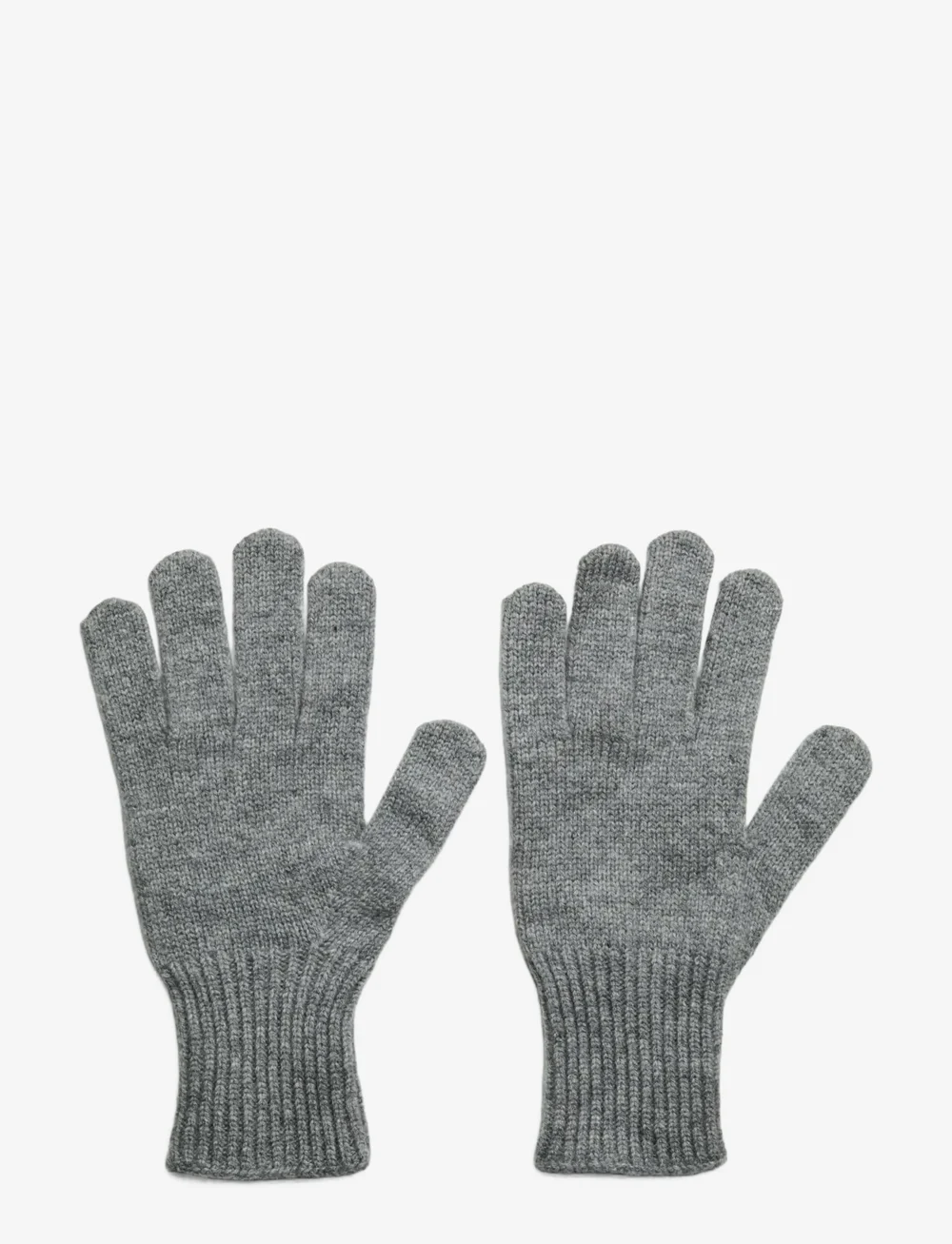 Pieces - PCJANDRY WOOL GLOVES FP BC - handsker - medium grey melange - 0