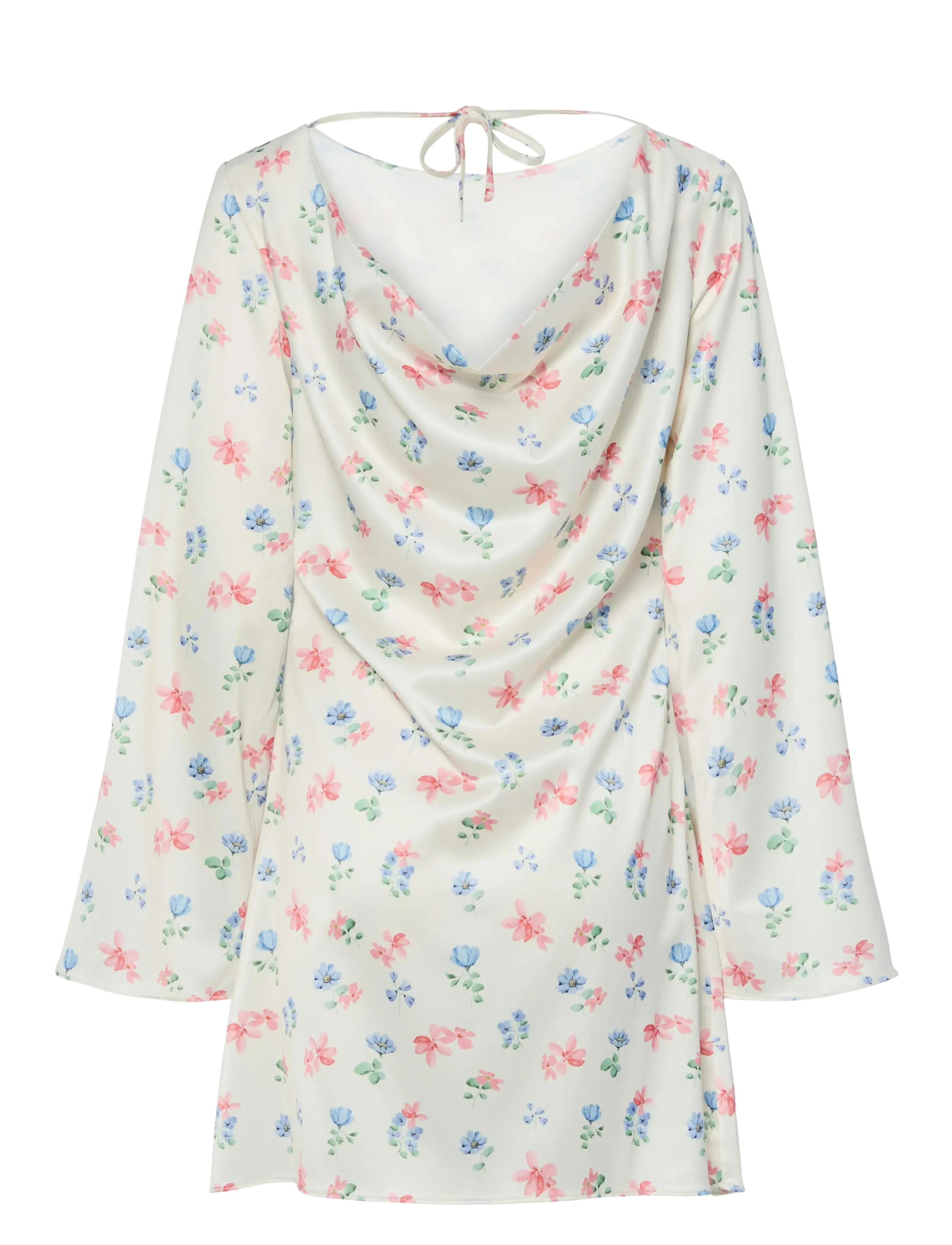 Pieces - PCMILLIE LS SHORT BOATNECK DRESS WVN D2D - cloud dancer - 1
