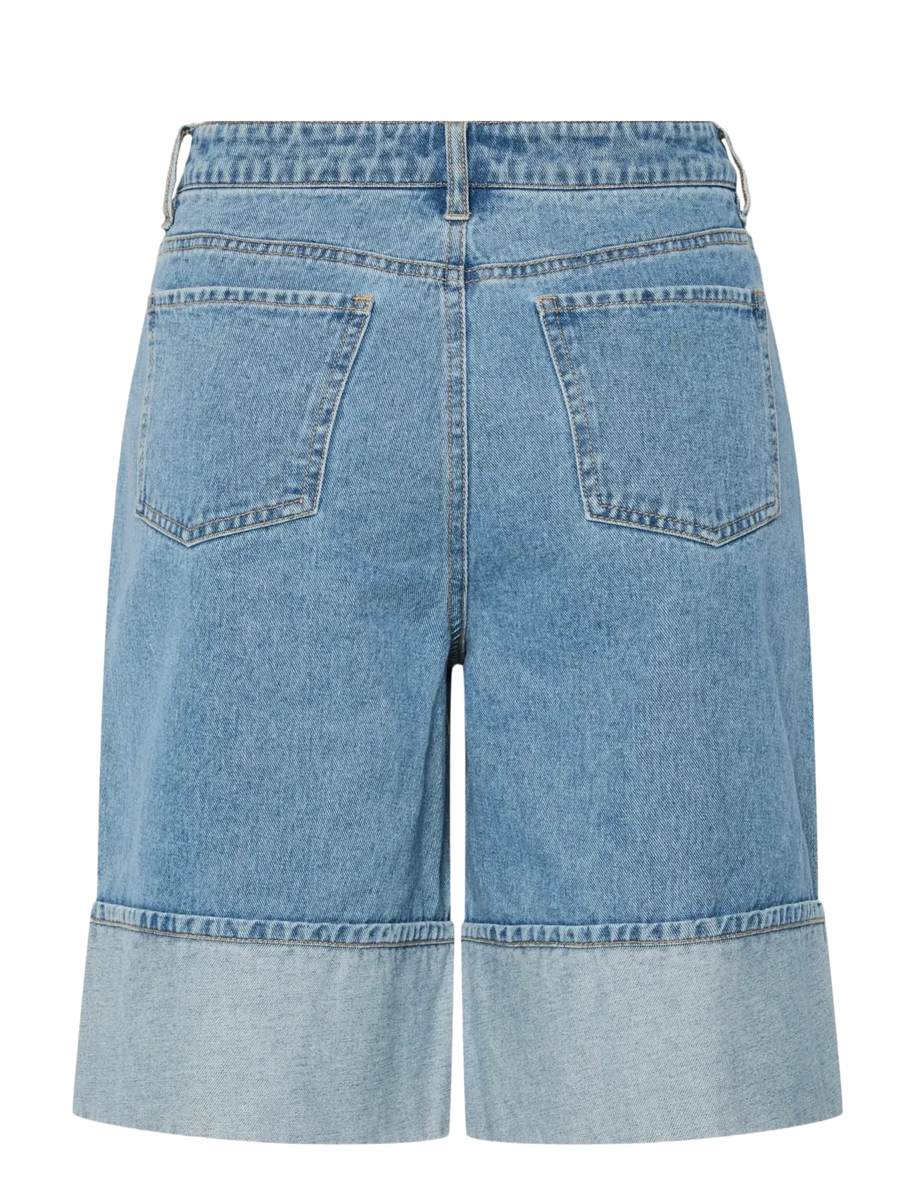 Pieces - PCMINDY MW LOOSE DENIM JORTS D2D - die niedrigsten preise - light blue denim - 2