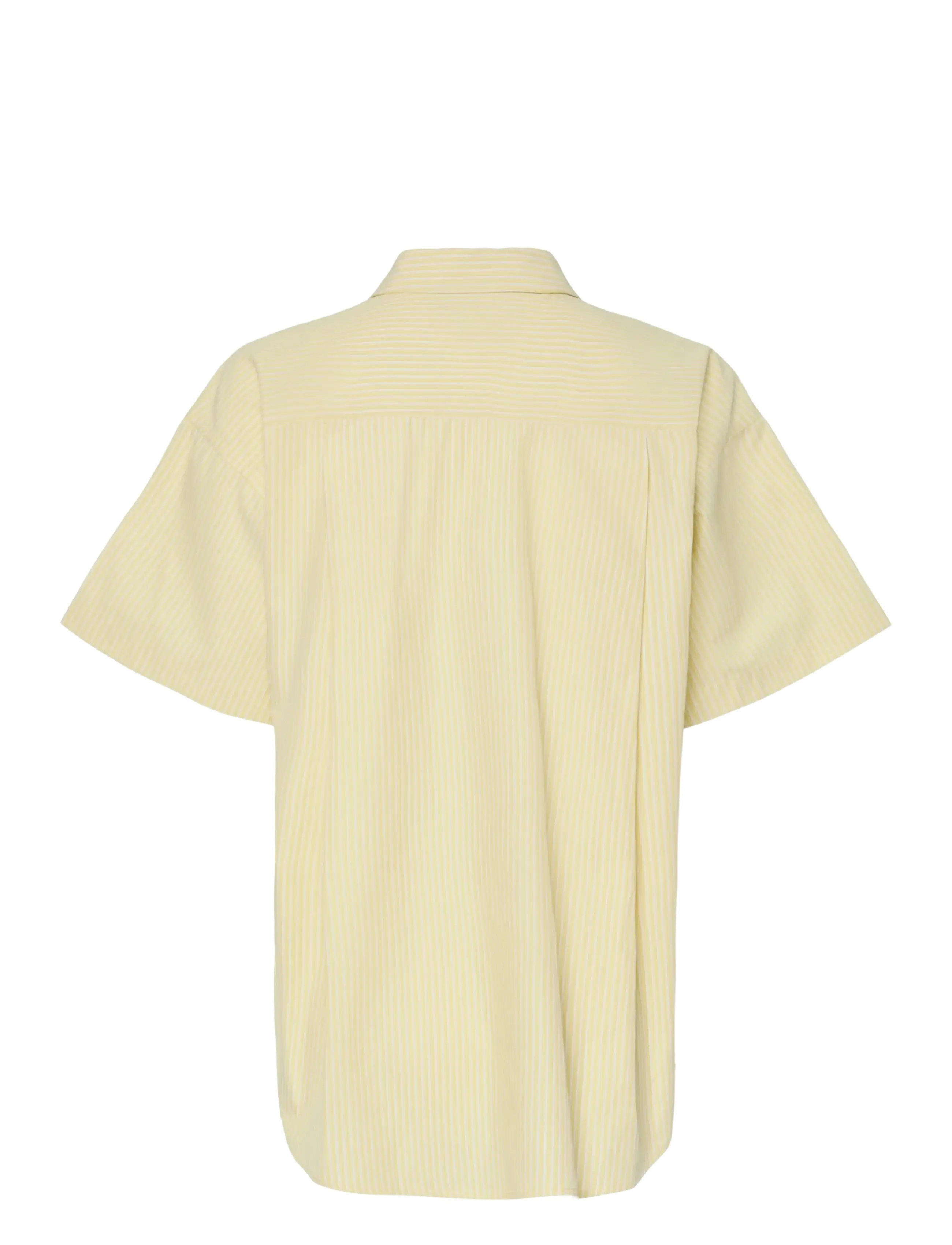 Pieces - PCFEMME SS LOOSE SHIRT WVN D2D - pale banana - 2