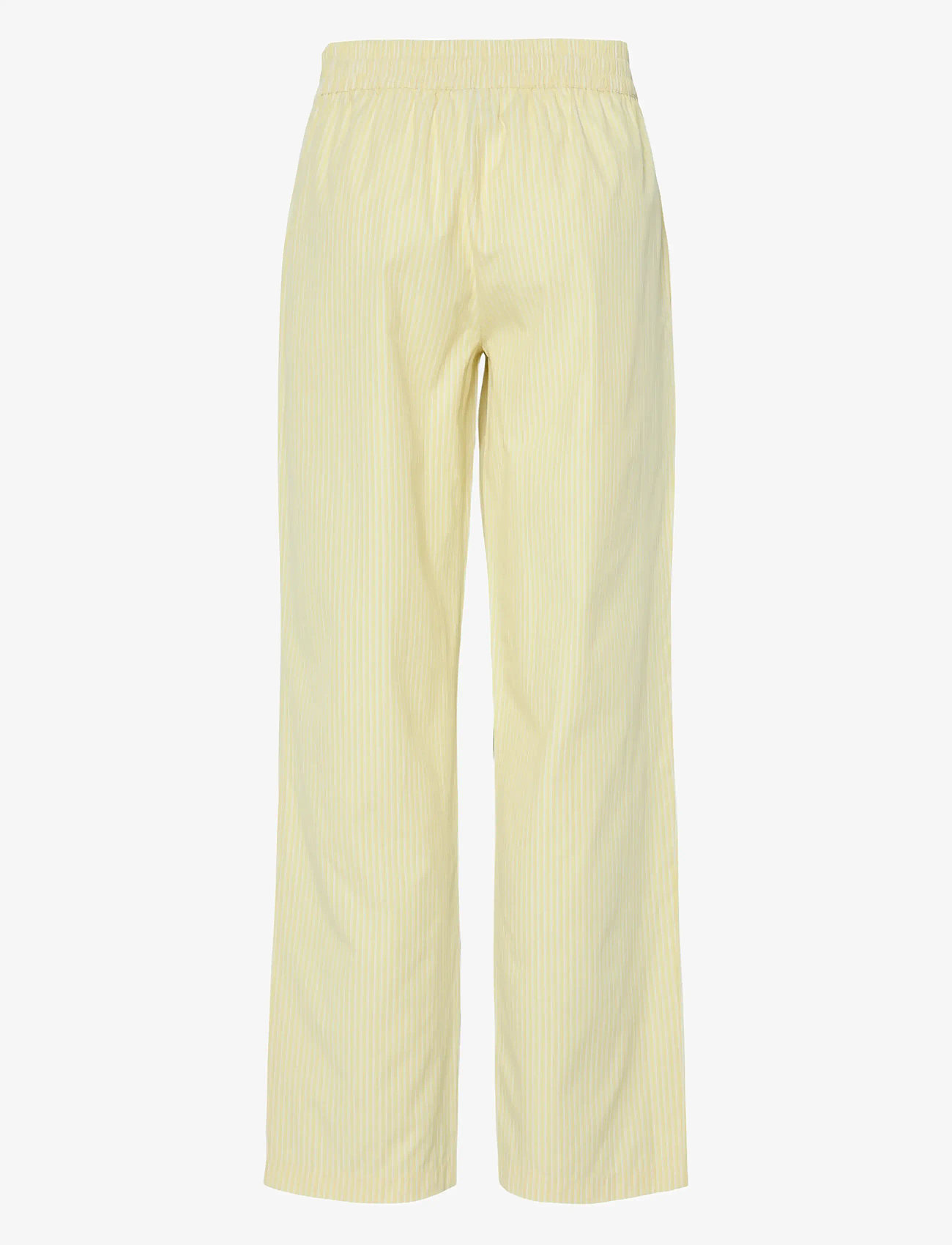 Pieces - PCFEMME HW STRAIGHT PANTS WVN D2D - straight leg hosen - pale banana - 1