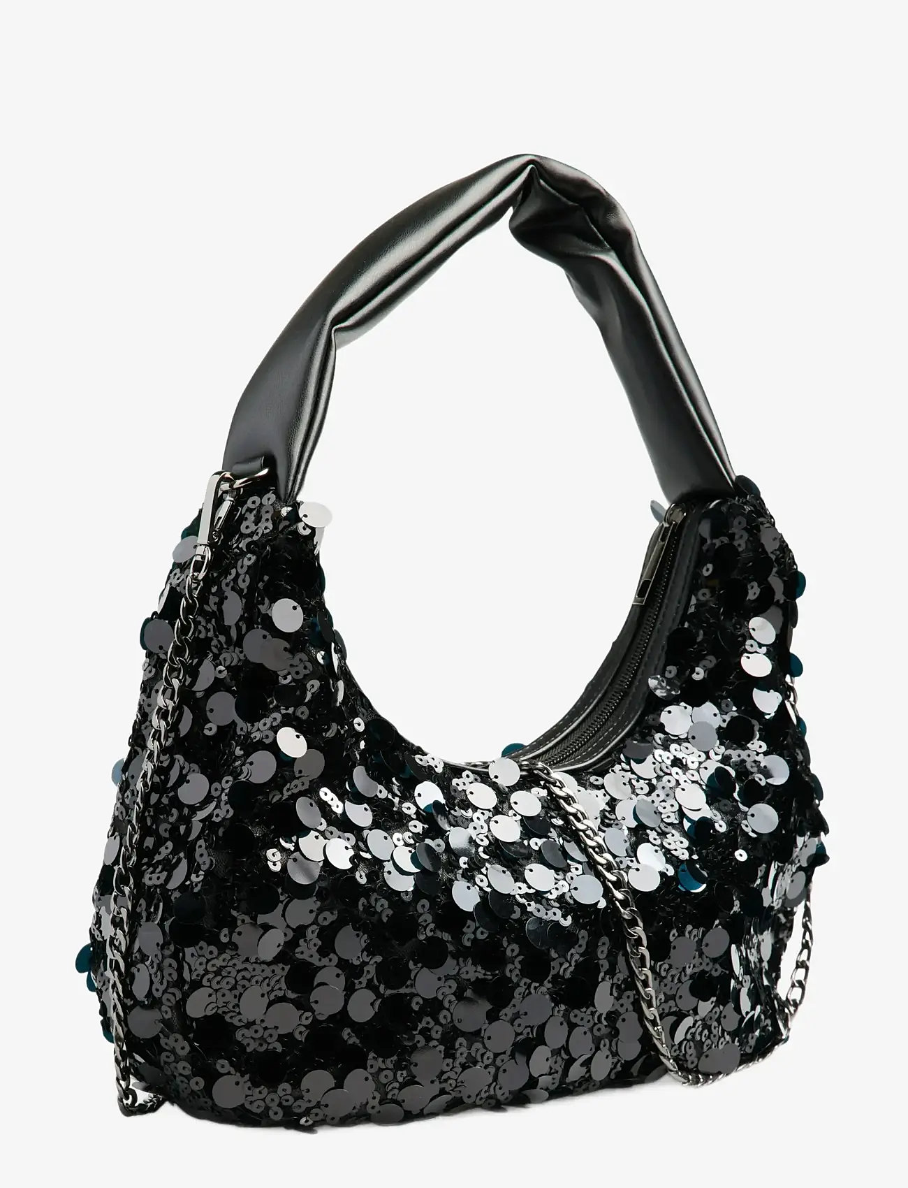Pieces - PCMADDIE SEQUINS SHOULDER BAG - erilised sündmused - black - 2