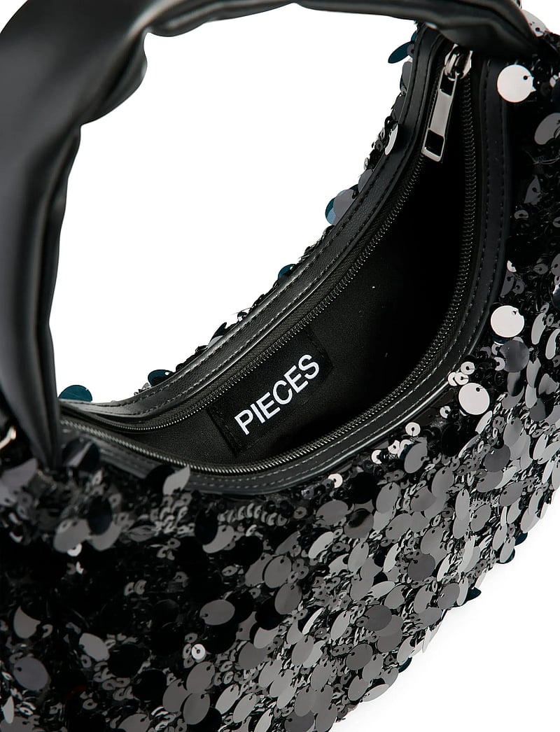 Pieces - PCMADDIE SEQUINS SHOULDER BAG - erilised sündmused - black - 5