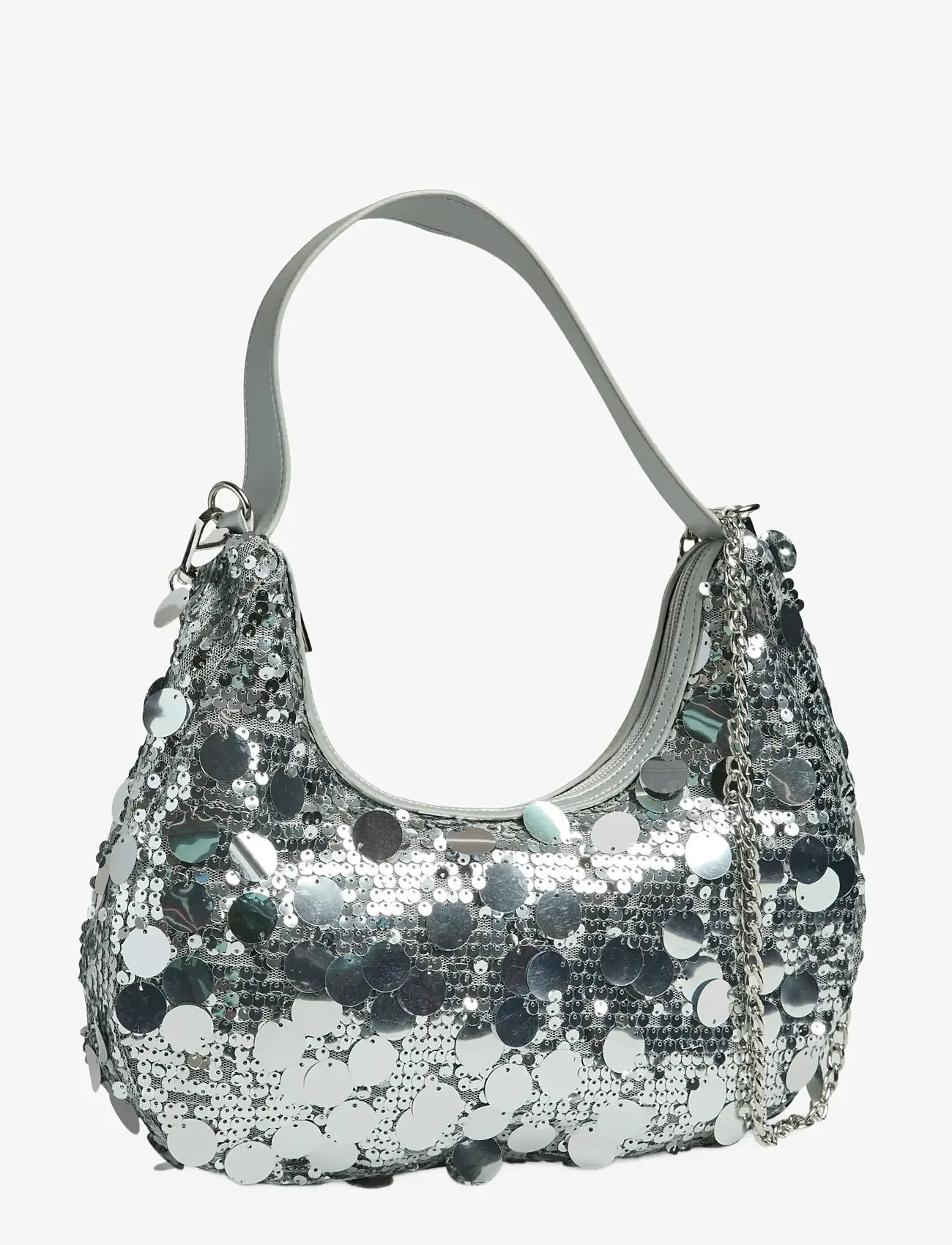 Pieces - PCMADDIE SEQUINS SHOULDER BAG - speciella tillfällen - silver colour - 1