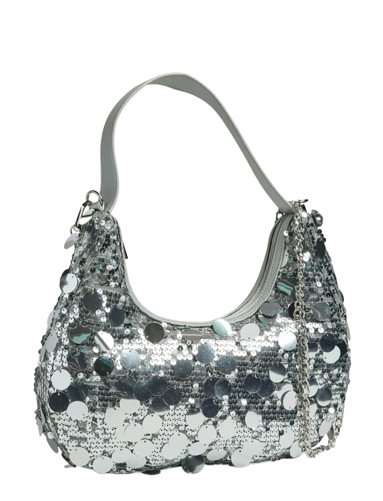 Pieces - PCMADDIE SEQUINS SHOULDER BAG - special occasions - silver colour - 1