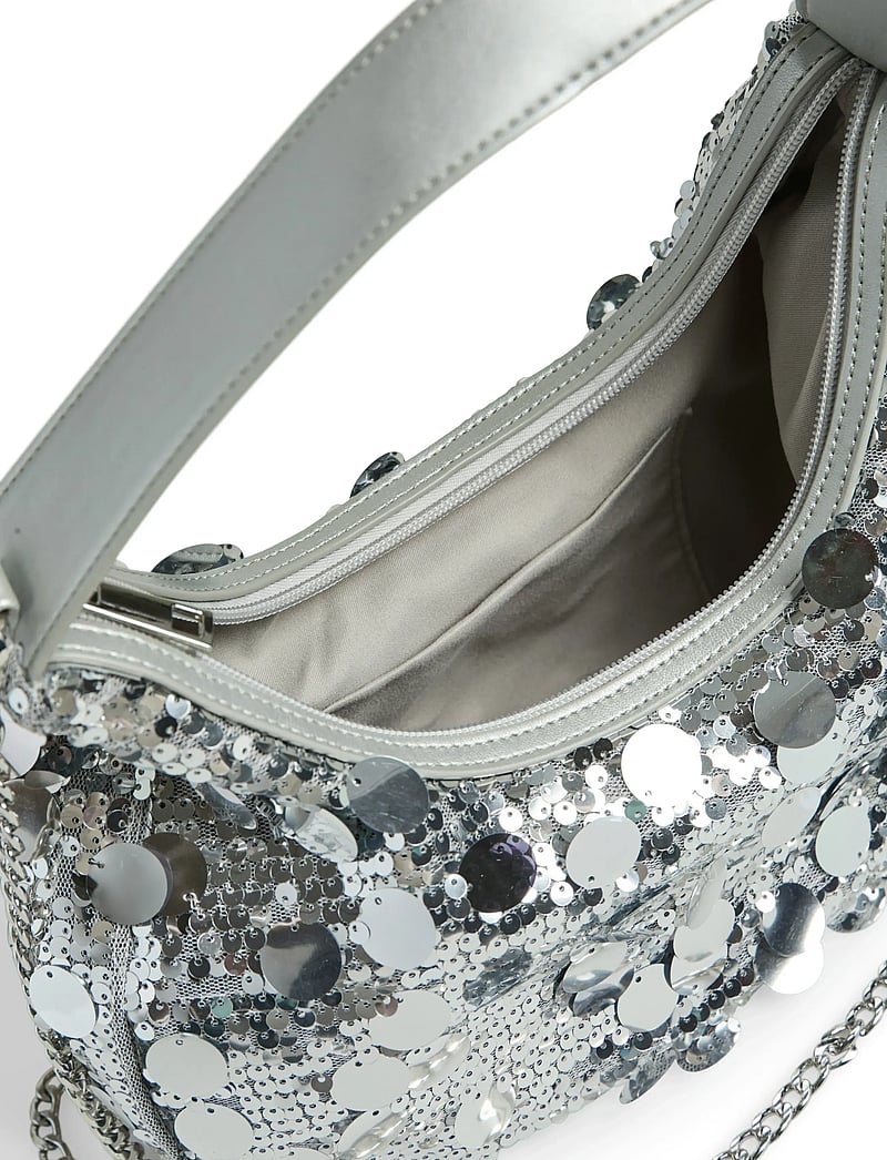 Pieces - PCMADDIE SEQUINS SHOULDER BAG - speciella tillfällen - silver colour - 2