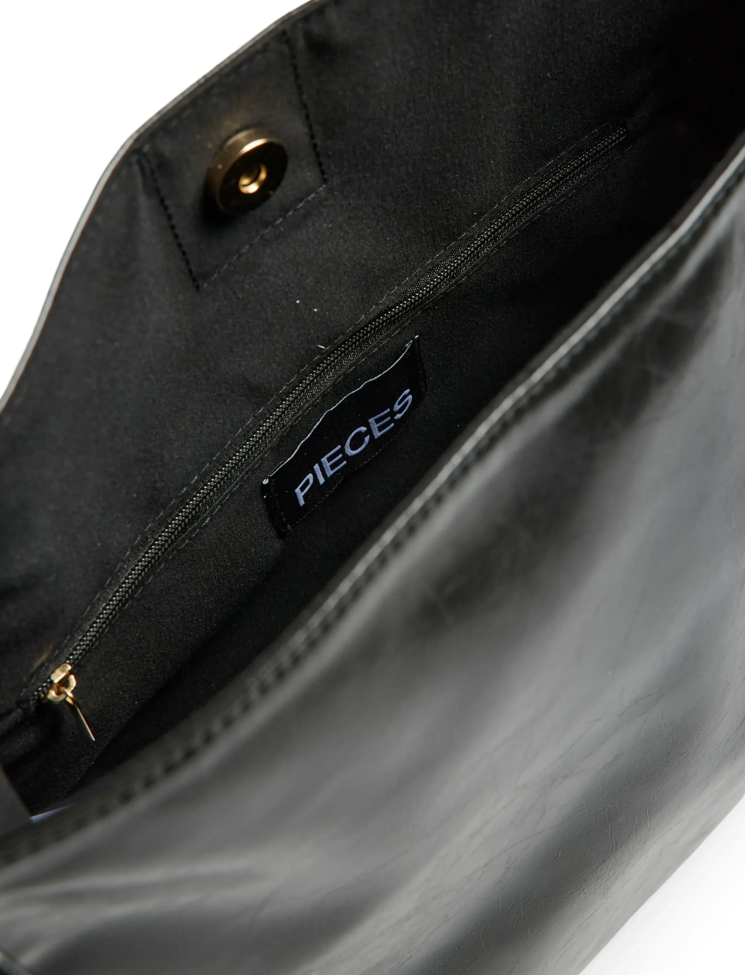 Pieces - PCMALOU PATENT SHOPPING BAG WB - shoppers - black - 2