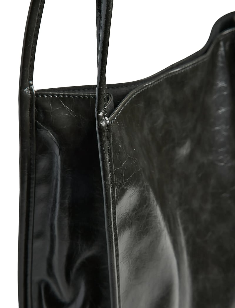 Pieces - PCMALOU PATENT SHOPPING BAG WB - shoppers - black - 3