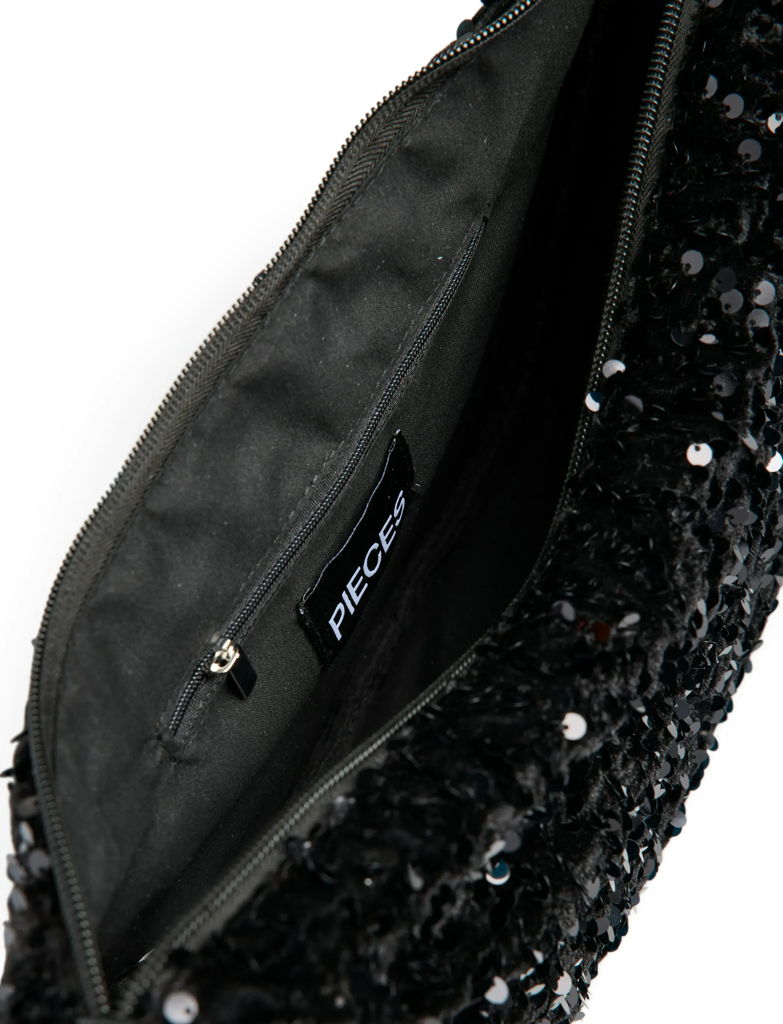 Pieces - PCKAM AMANDA SEQUINS BUMBAG BC - madalaimad hinnad - black - 2