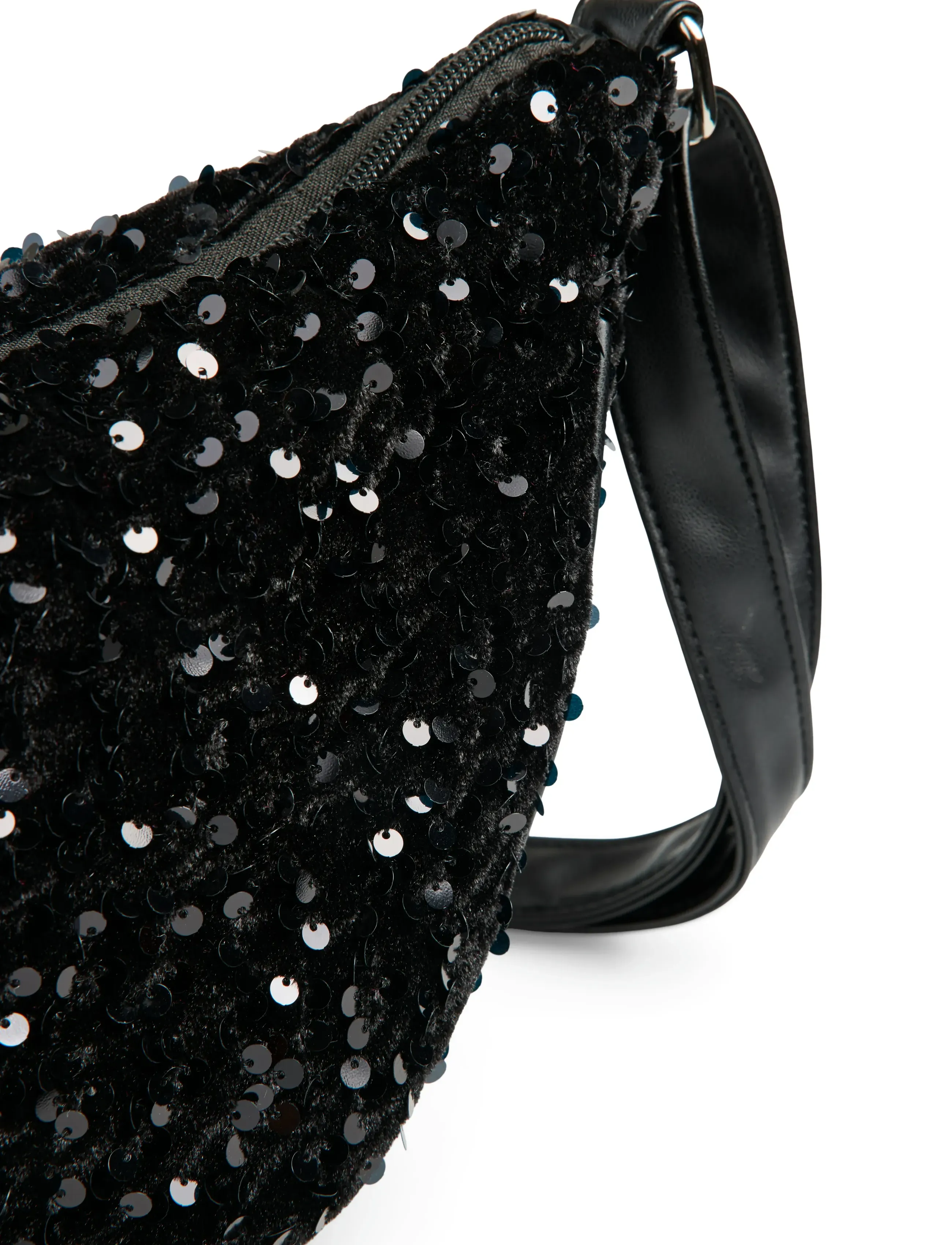 Pieces - PCKAM AMANDA SEQUINS BUMBAG BC - madalaimad hinnad - black - 3