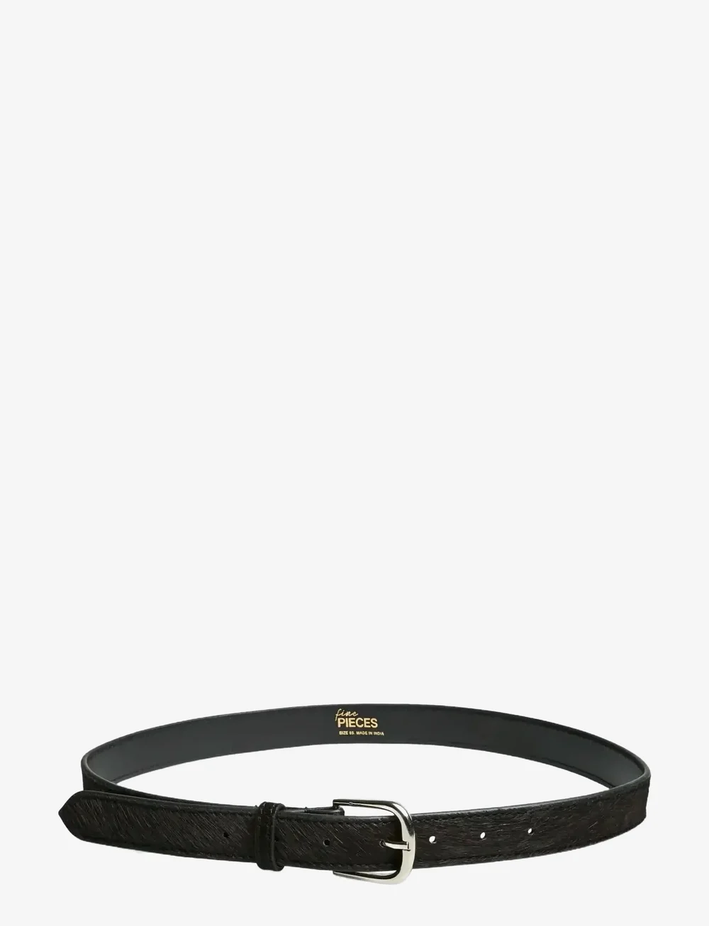 Pieces - PCJANICE LEATHER TEXTURED JEANS BELT FP - bælter til taljen - black - 0