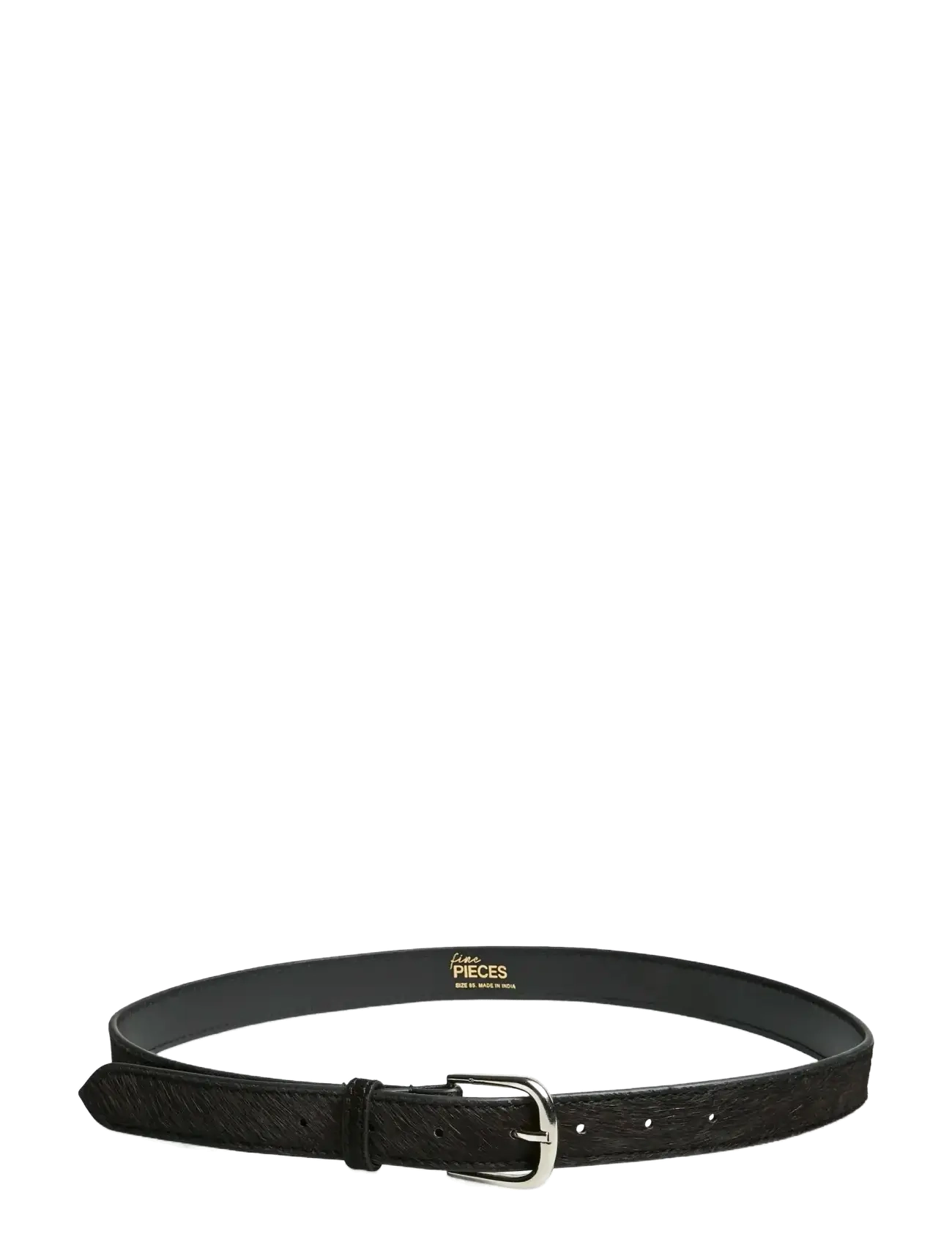 Pieces PCJANICE LEATHER TEXTURED JEANS BELT FP - Akcesoria - BLACK / black