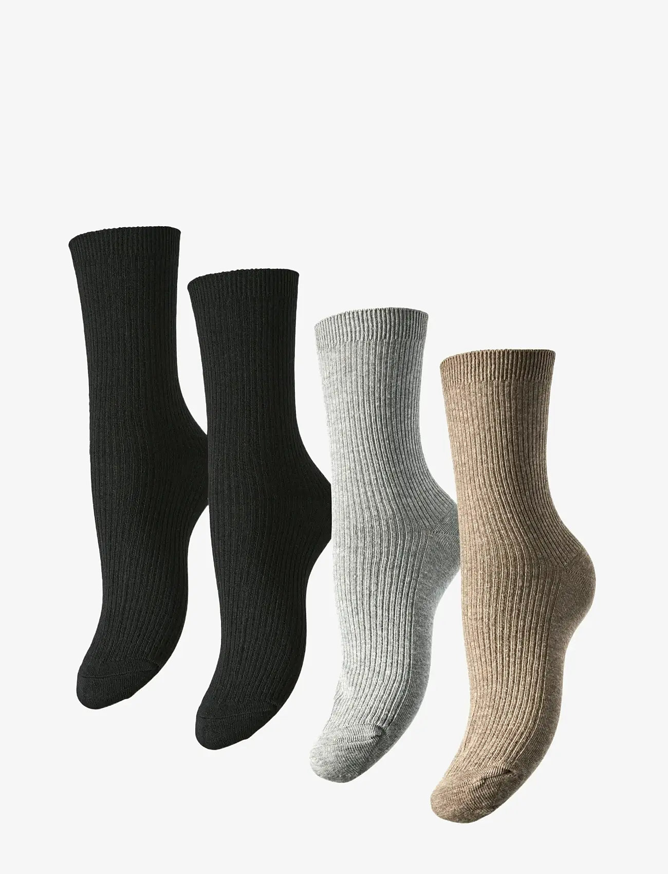 Pieces - PCMARTA 4 PACK SOCKS NOOS BC - madalaimad hinnad - black - 0