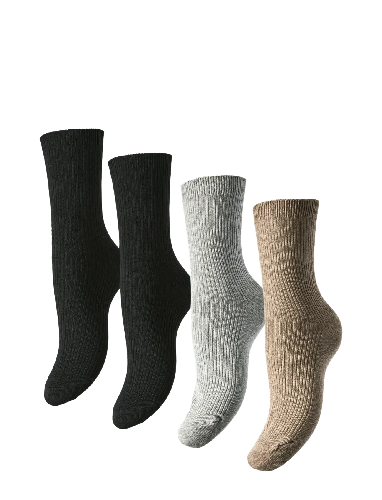 Pieces PCMARTA 4 PACK SOCKS NOOS BC - Strømper - BLACK / black