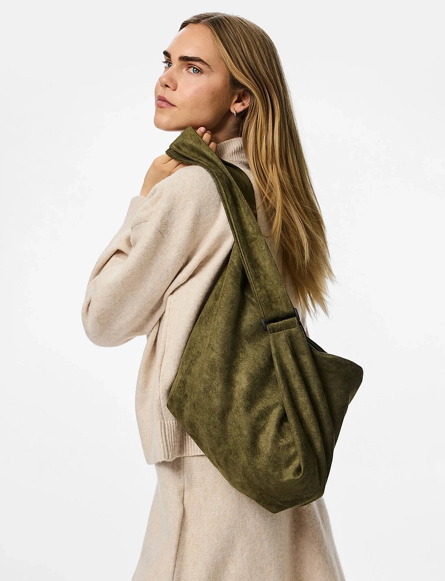 Pieces - PCAMANDA XL AUTUMN BUMBAG - forest night - 0