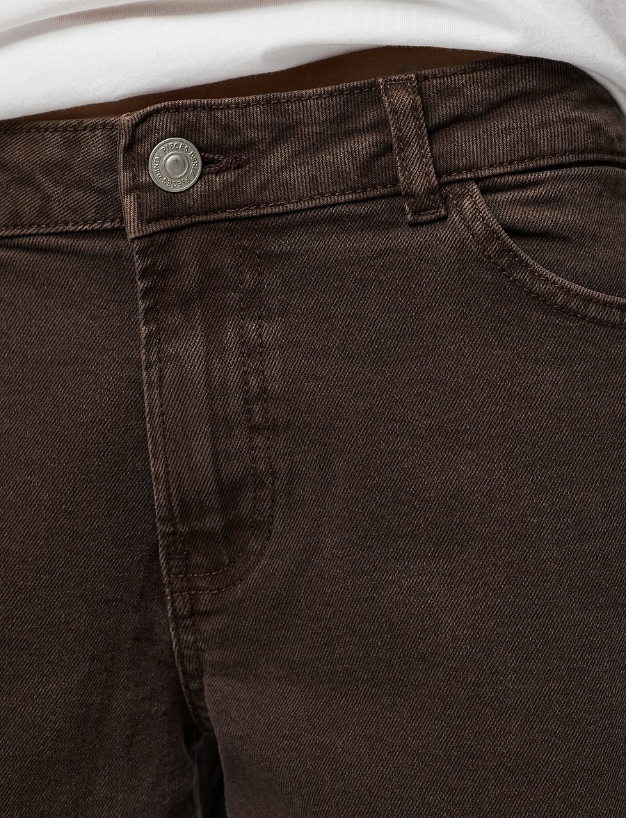 Pieces - PCSELMA LW WIDE COLORED NOOS JEANS - laia säärega teksad - hot fudge - 5