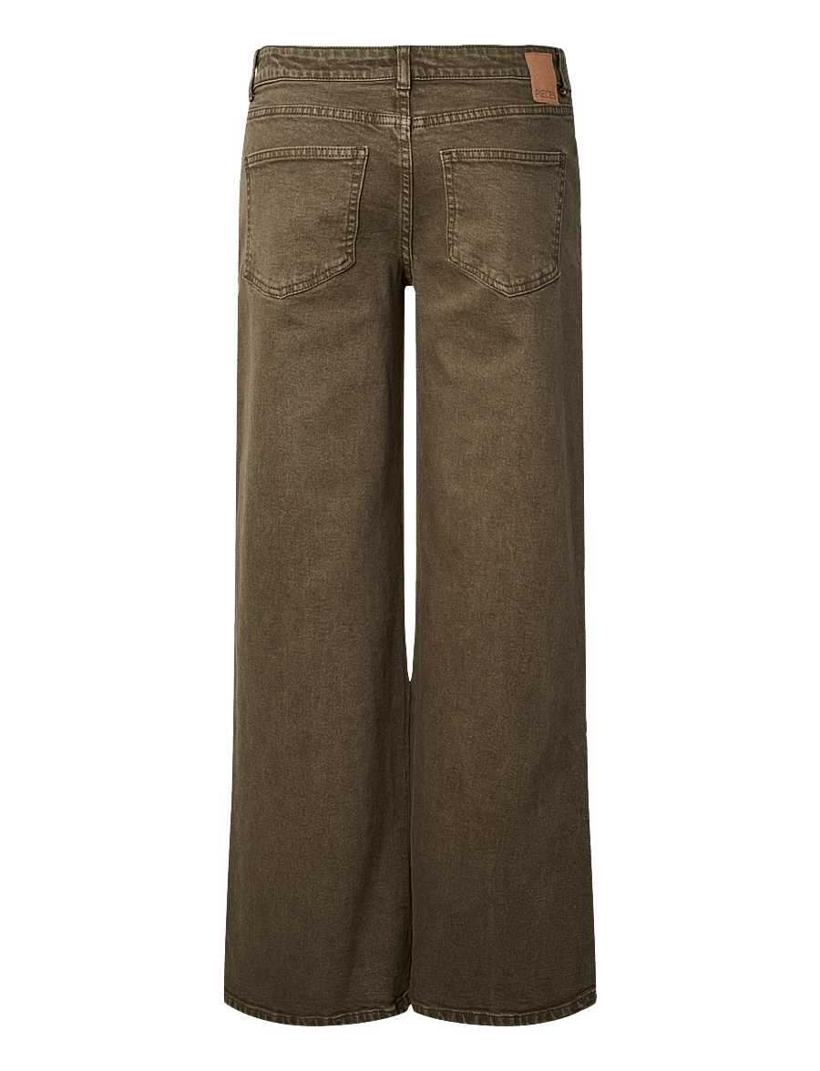 Pieces - PCSELMA LW WIDE COLORED NOOS JEANS - laia säärega teksad - kalamata - 1