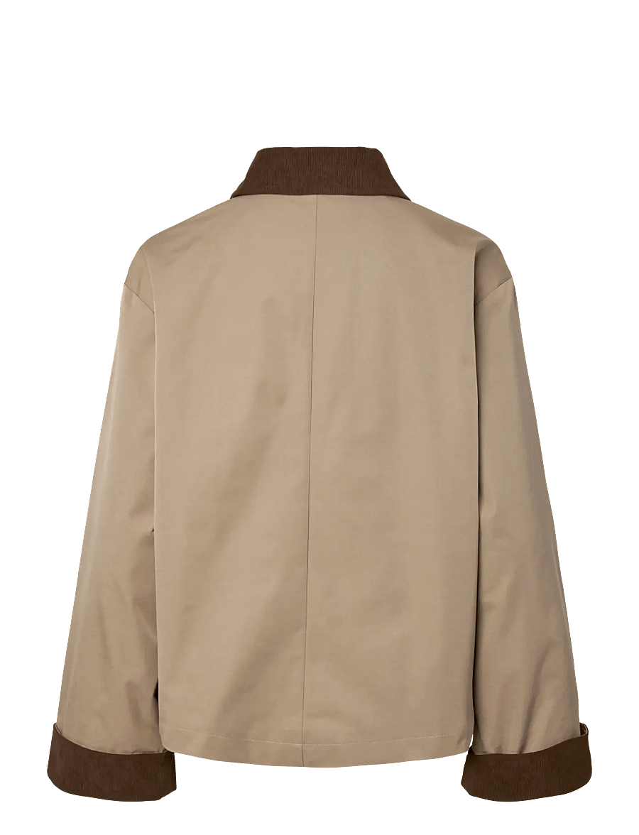 Pieces - PCJORMA SHORT LIGHT JACKET NOOS BC - kevadjoped - greige - 2
